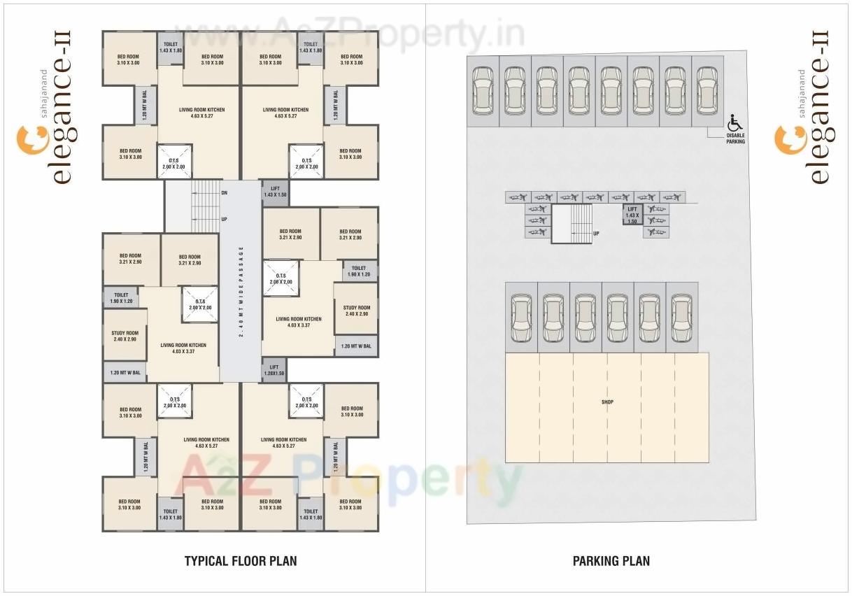 Layout of real estate project Sahajanand Elegance located at Vallabh-vidhyanagar, Anand, Gujarat