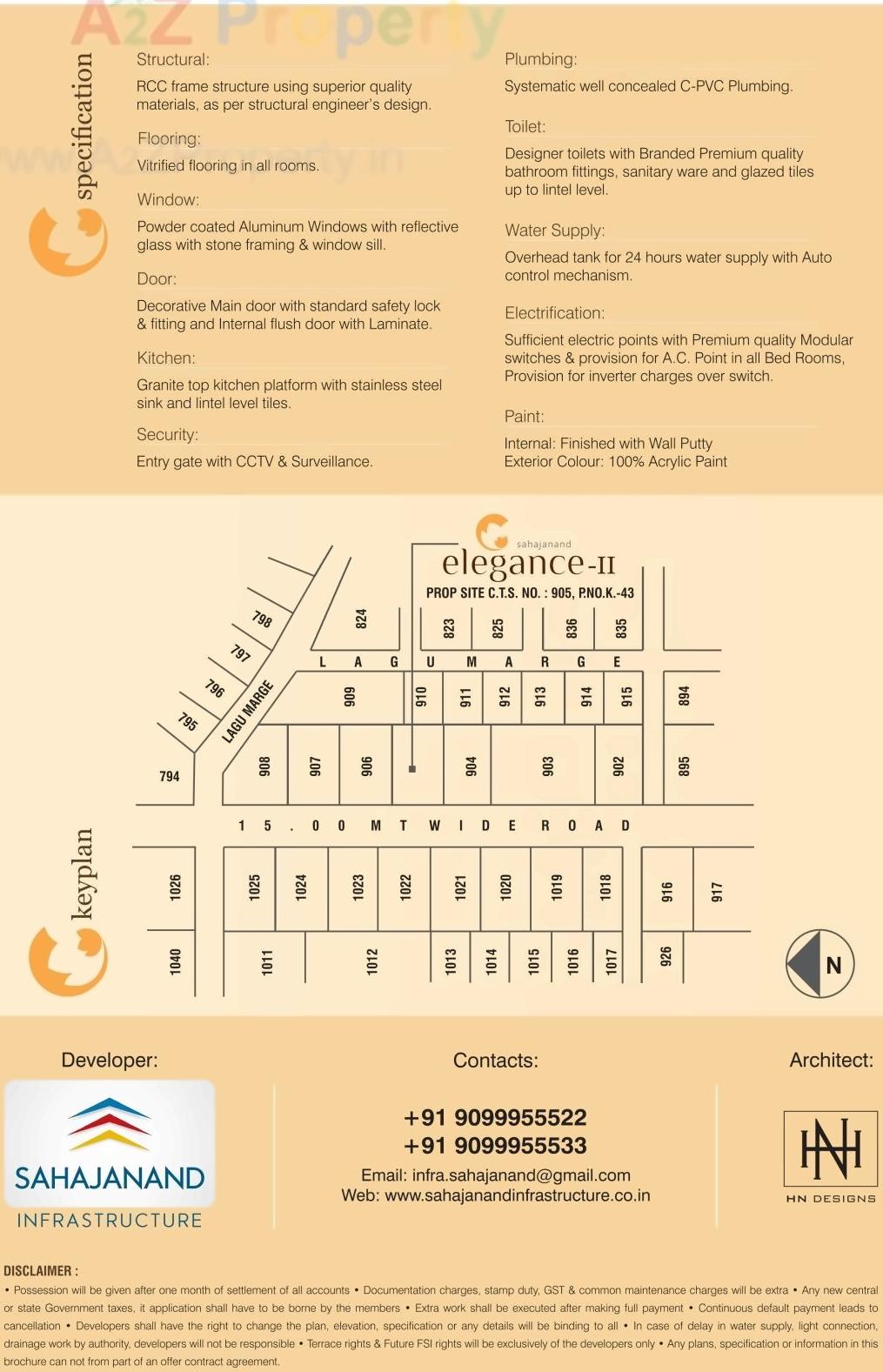  of real estate project Sahajanand Elegance located at Vallabh-vidhyanagar, Anand, Gujarat