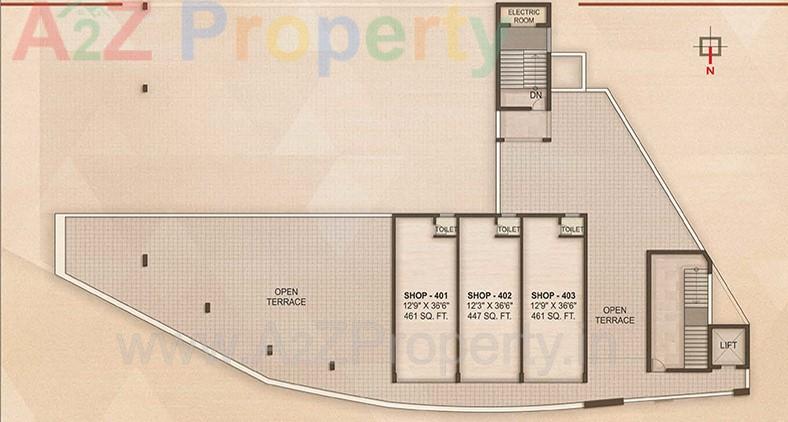 3D Elevation of real estate project Gajanan The Business Hub located at Vallabh-vidhyanagar, Anand, Gujarat