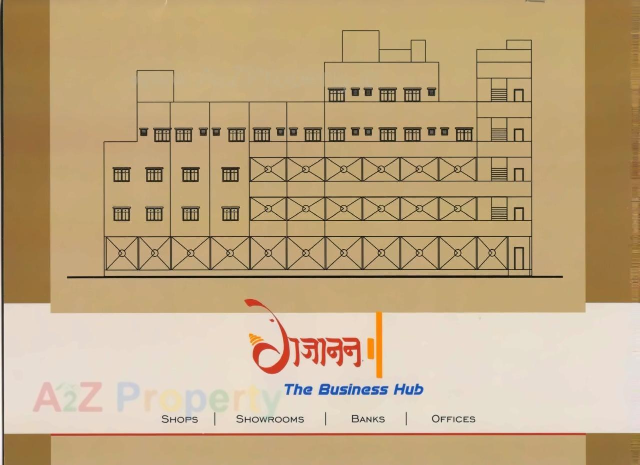 Layout of real estate project Gajanan The Business Hub located at Vallabh-vidhyanagar, Anand, Gujarat