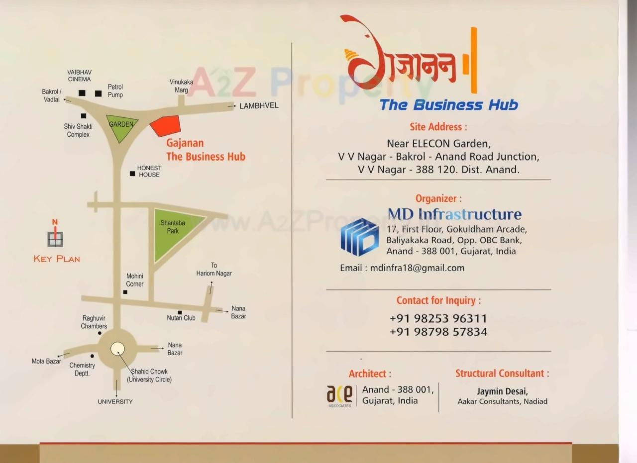  of real estate project Gajanan The Business Hub located at Vallabh-vidhyanagar, Anand, Gujarat