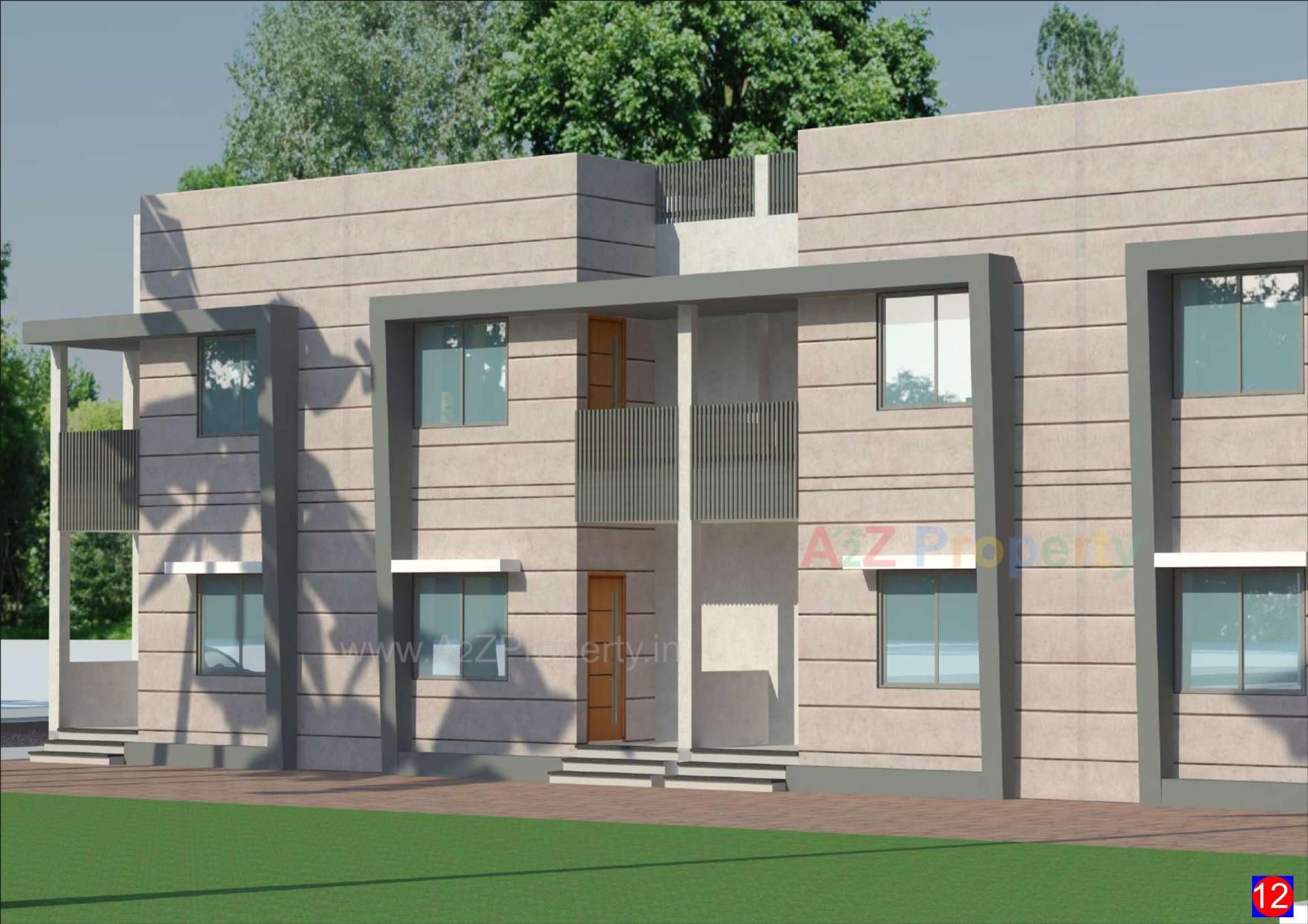 3D Elevation of real estate project Girdhar Raw House located at Umreth, Anand, Gujarat