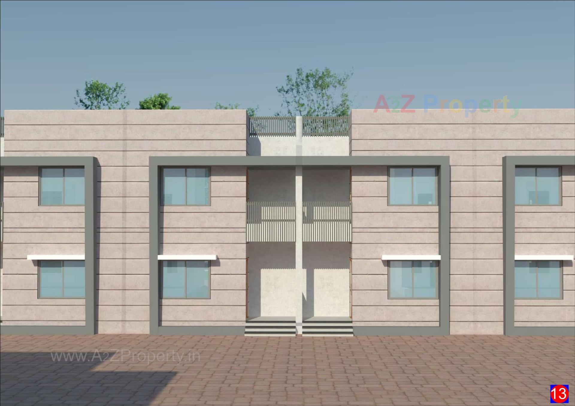 3D Elevation of real estate project Girdhar Raw House located at Umreth, Anand, Gujarat
