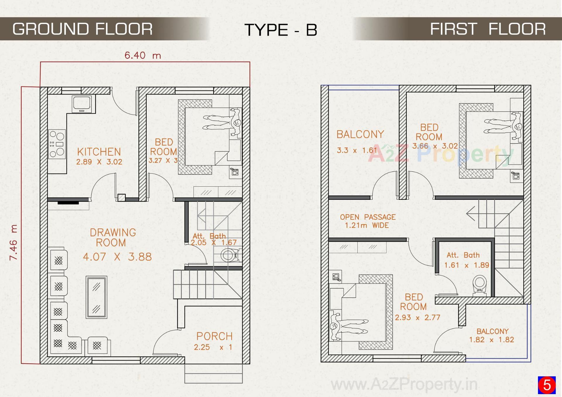 Layout of real estate project Girdhar Raw House located at Umreth, Anand, Gujarat