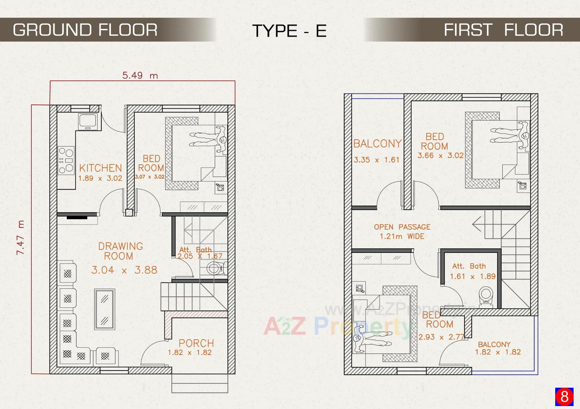 Layout of real estate project Girdhar Raw House located at Umreth, Anand, Gujarat