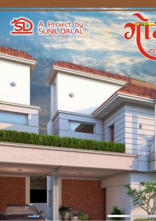 Elevation of real estate project Gokul Twins Bunglows located at Umreth, Anand, Gujarat
