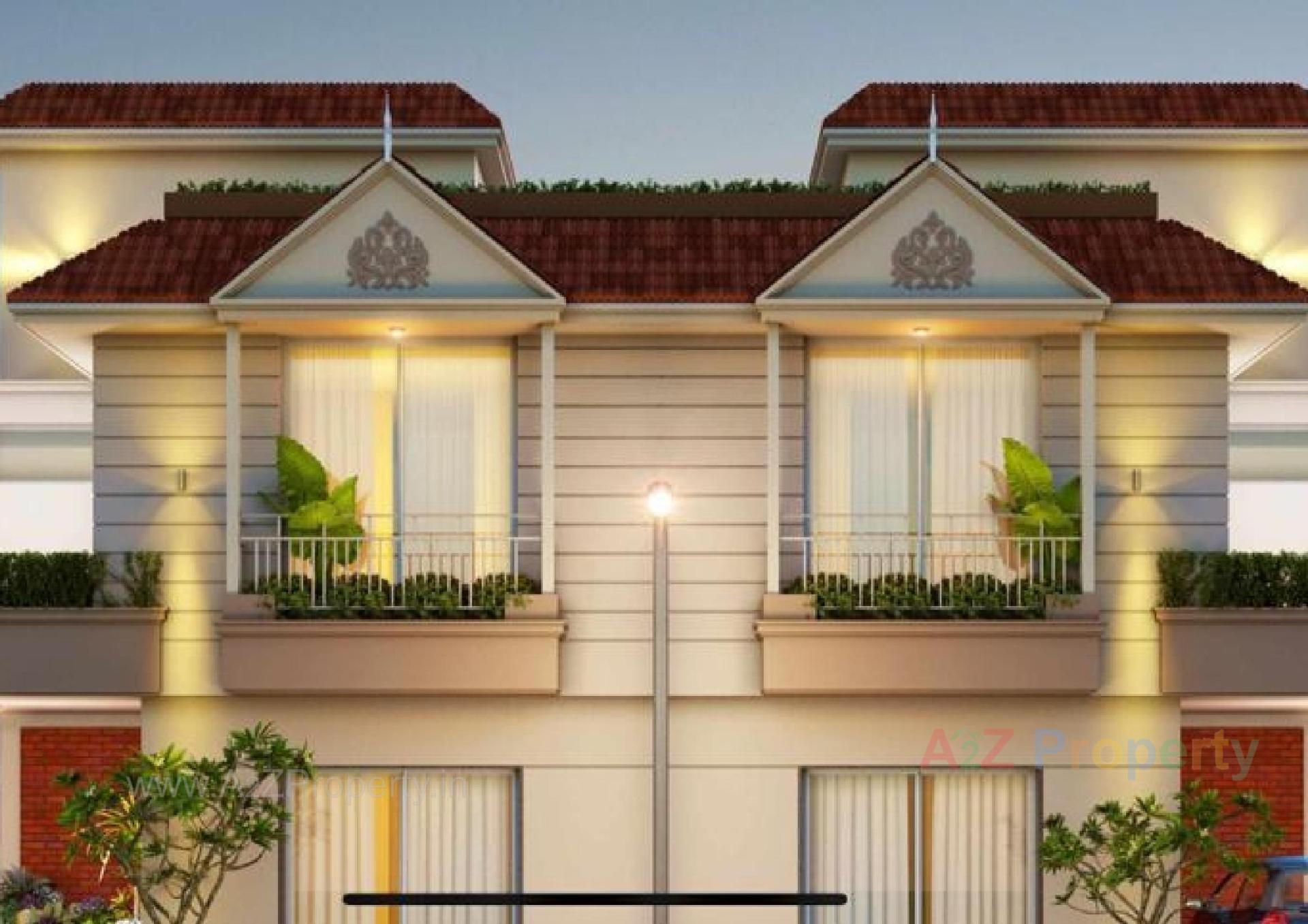 3D Elevation of real estate project Gokul Twins Bunglows located at Umreth, Anand, Gujarat