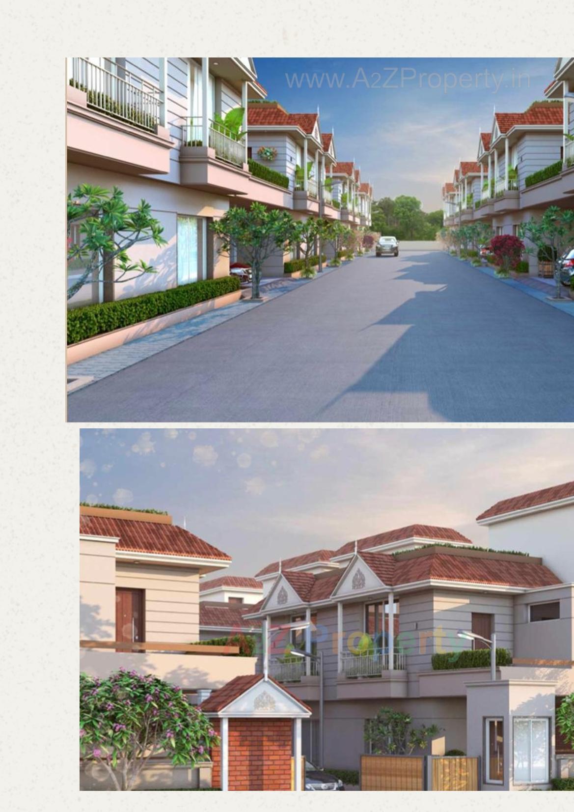 3D Elevation of real estate project Gokul Twins Bunglows located at Umreth, Anand, Gujarat