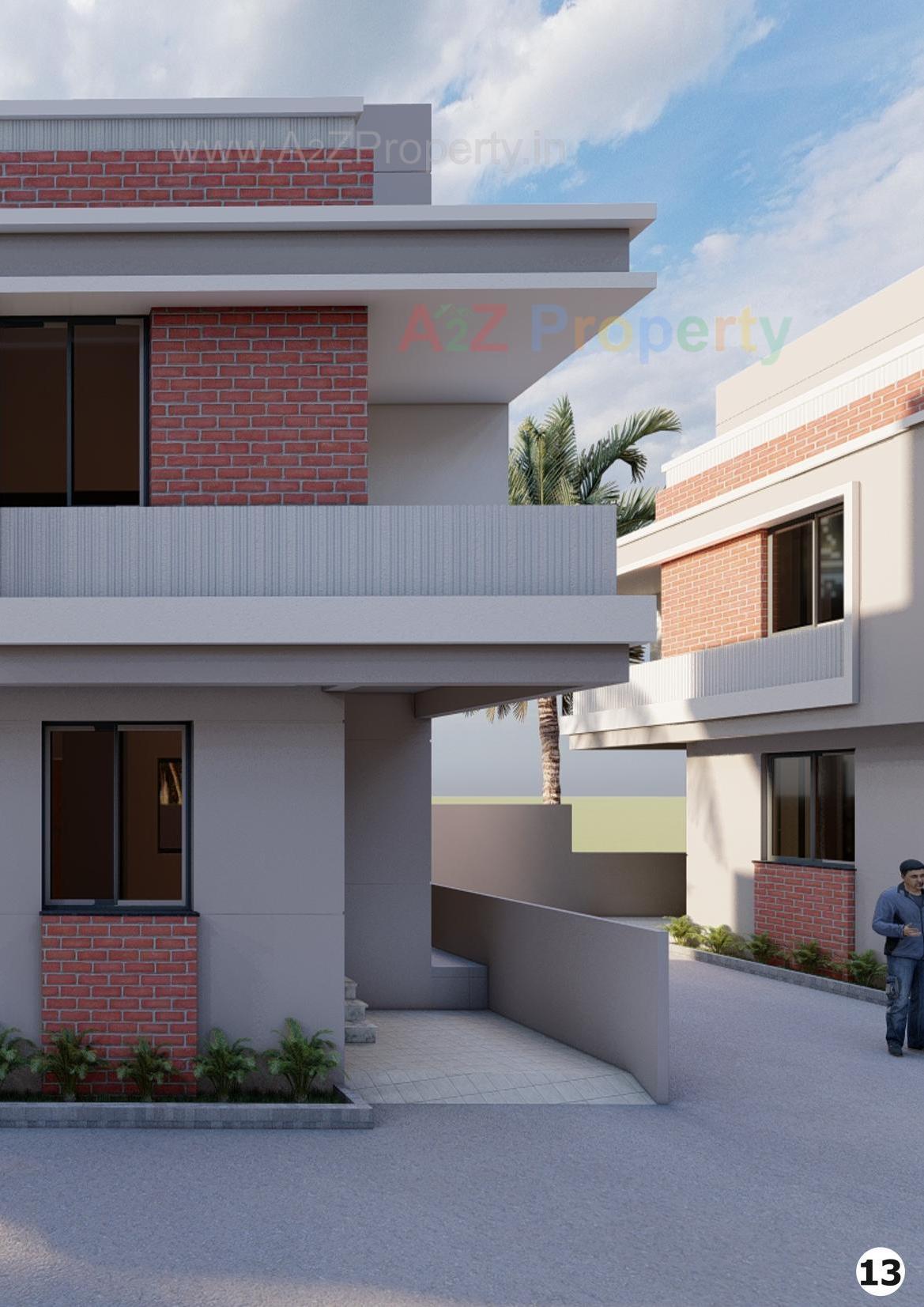 3D Elevation of real estate project Gopal Duplex located at Umreth, Anand, Gujarat