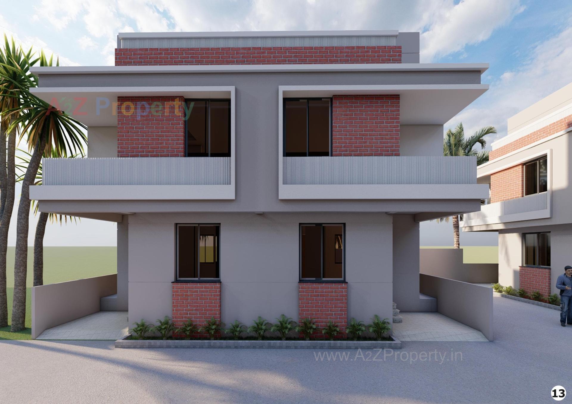 3D Elevation of real estate project Gopal Duplex located at Umreth, Anand, Gujarat