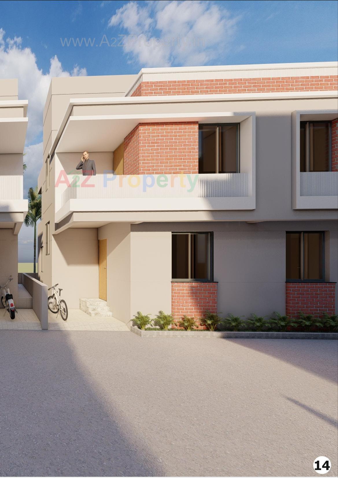 3D Elevation of real estate project Gopal Duplex located at Umreth, Anand, Gujarat