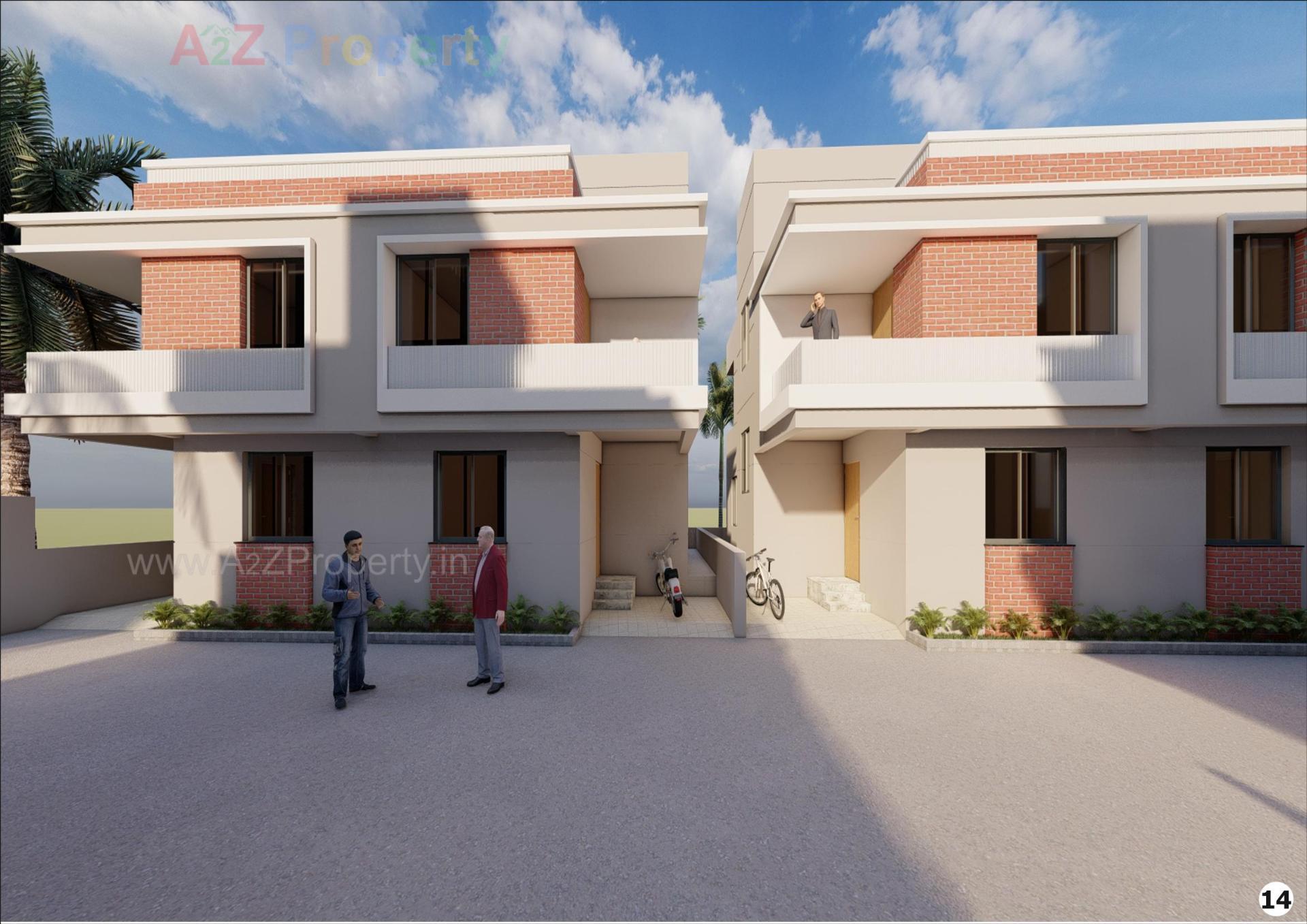 3D Elevation of real estate project Gopal Duplex located at Umreth, Anand, Gujarat