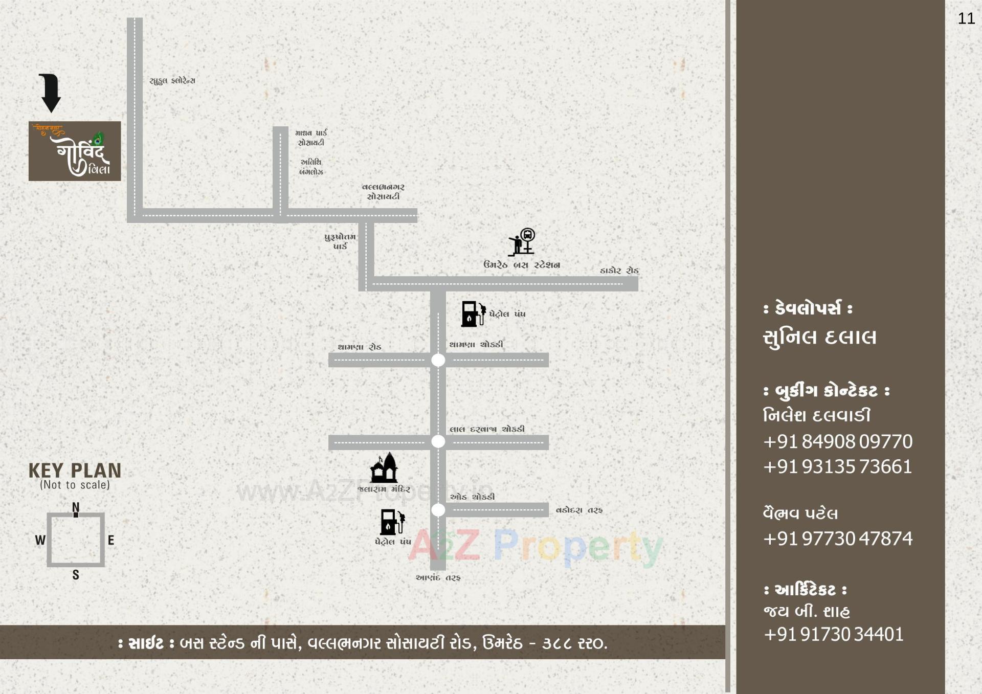  of real estate project Govind Villa located at Umreth, Anand, Gujarat