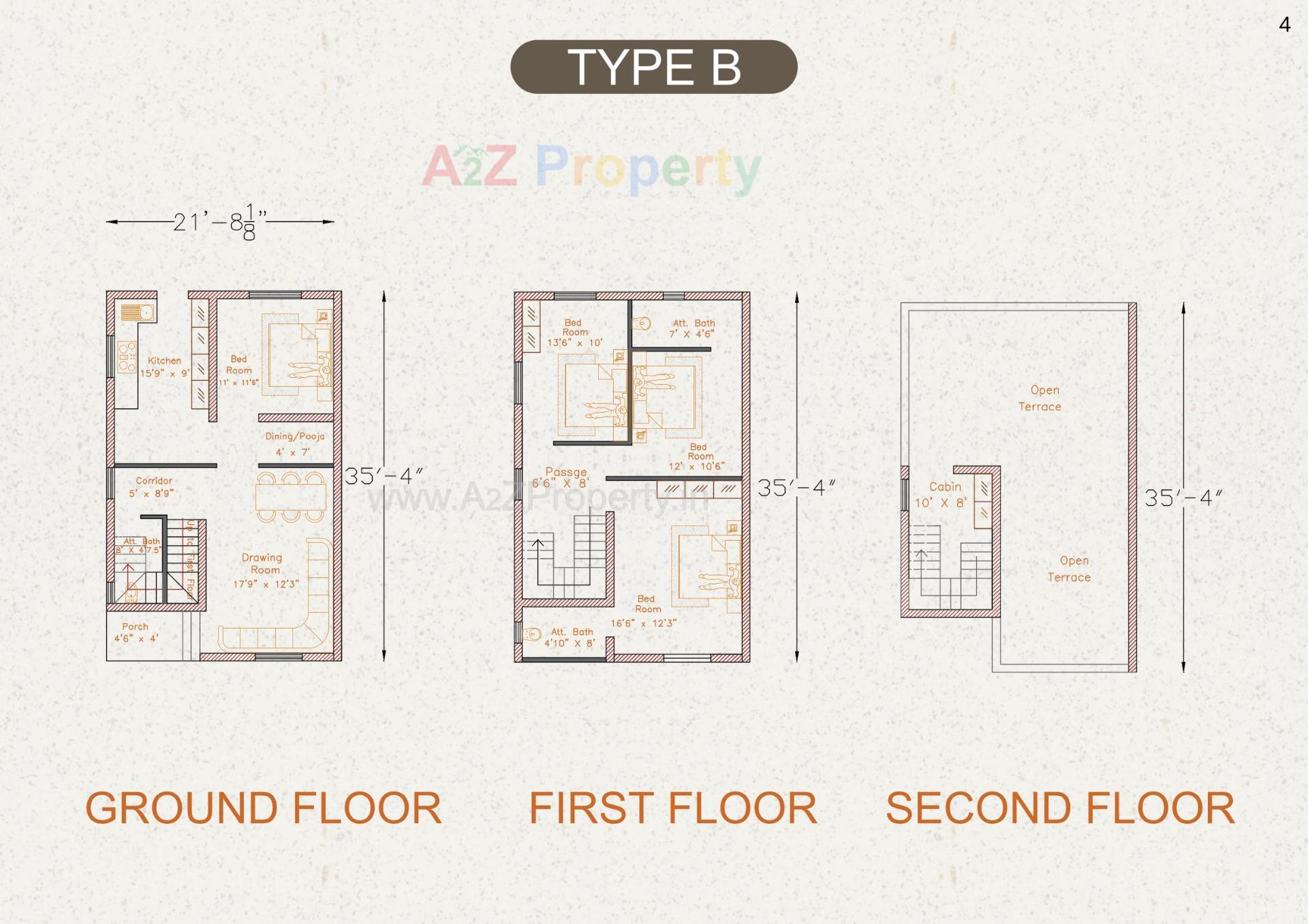 Layout of real estate project Govind Villa located at Umreth, Anand, Gujarat