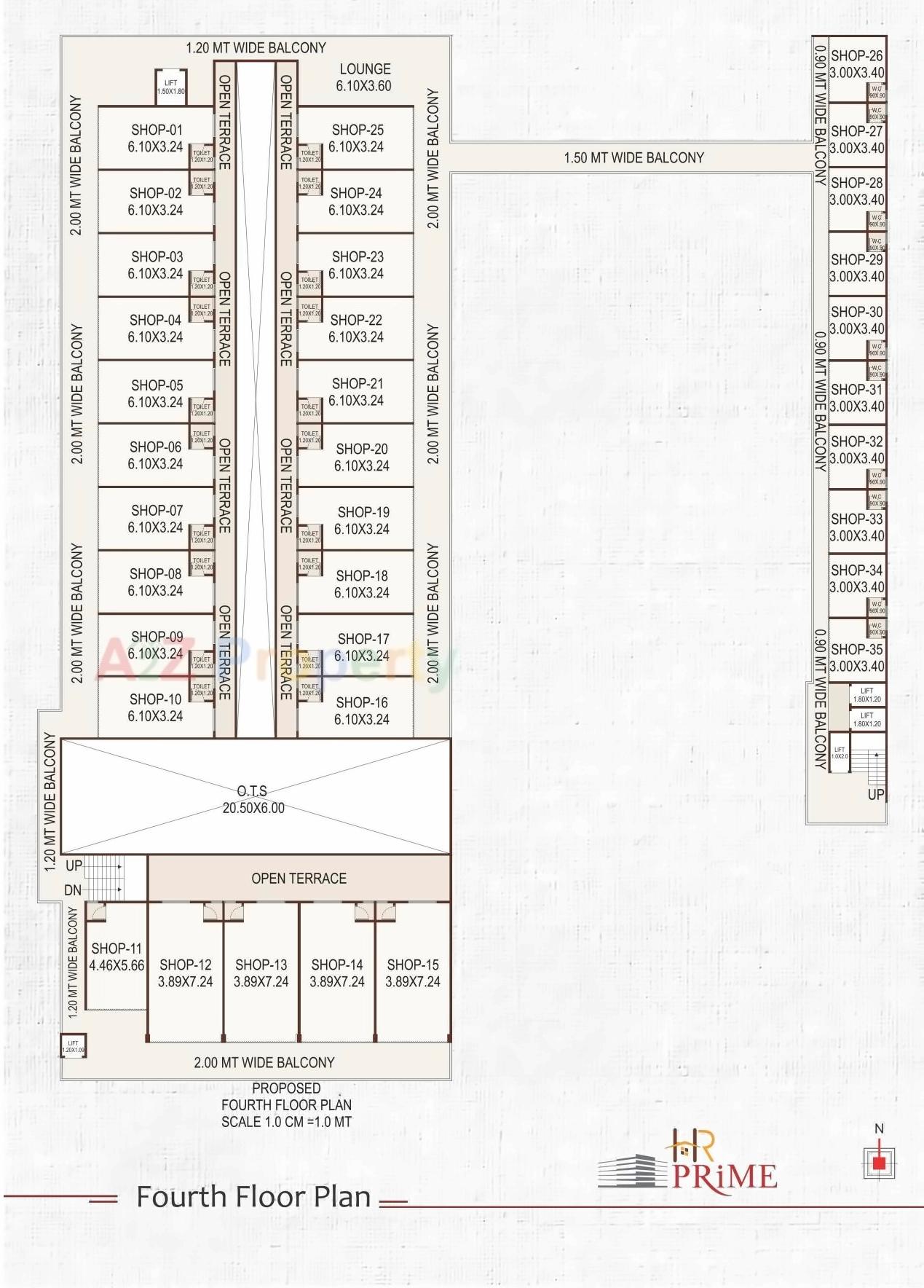 Layout of real estate project H R Prime located at Anand, Anand, Gujarat