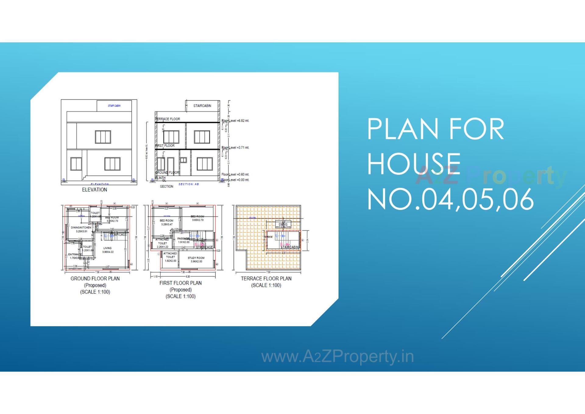 Layout of real estate project Herambh Elegance located at Bakrol, Anand, Gujarat