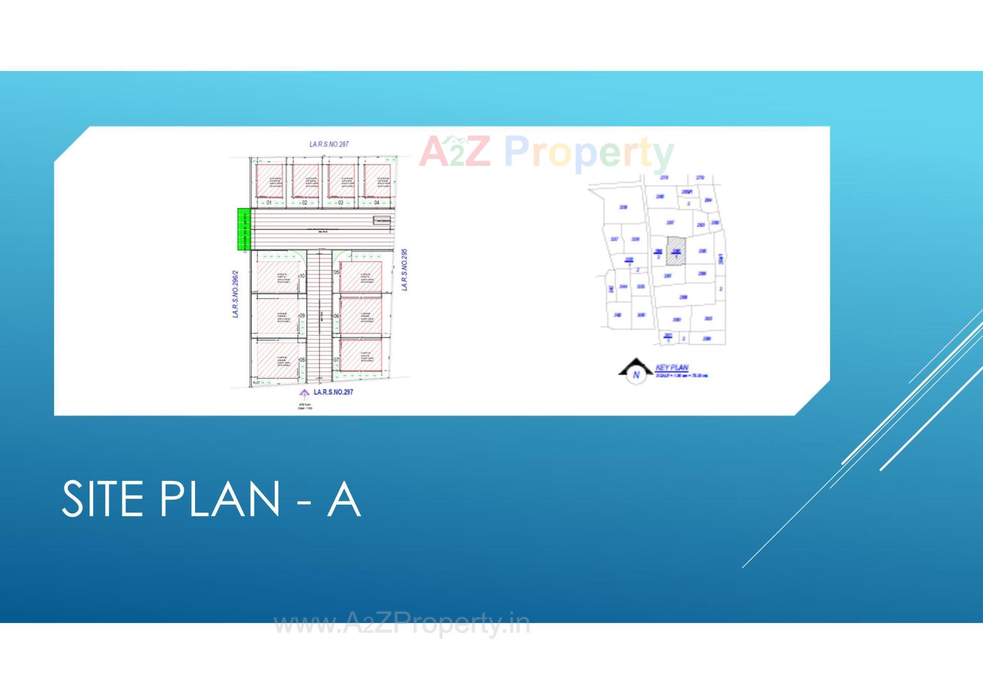 Layout of real estate project Herambh Elegance located at Bakrol, Anand, Gujarat