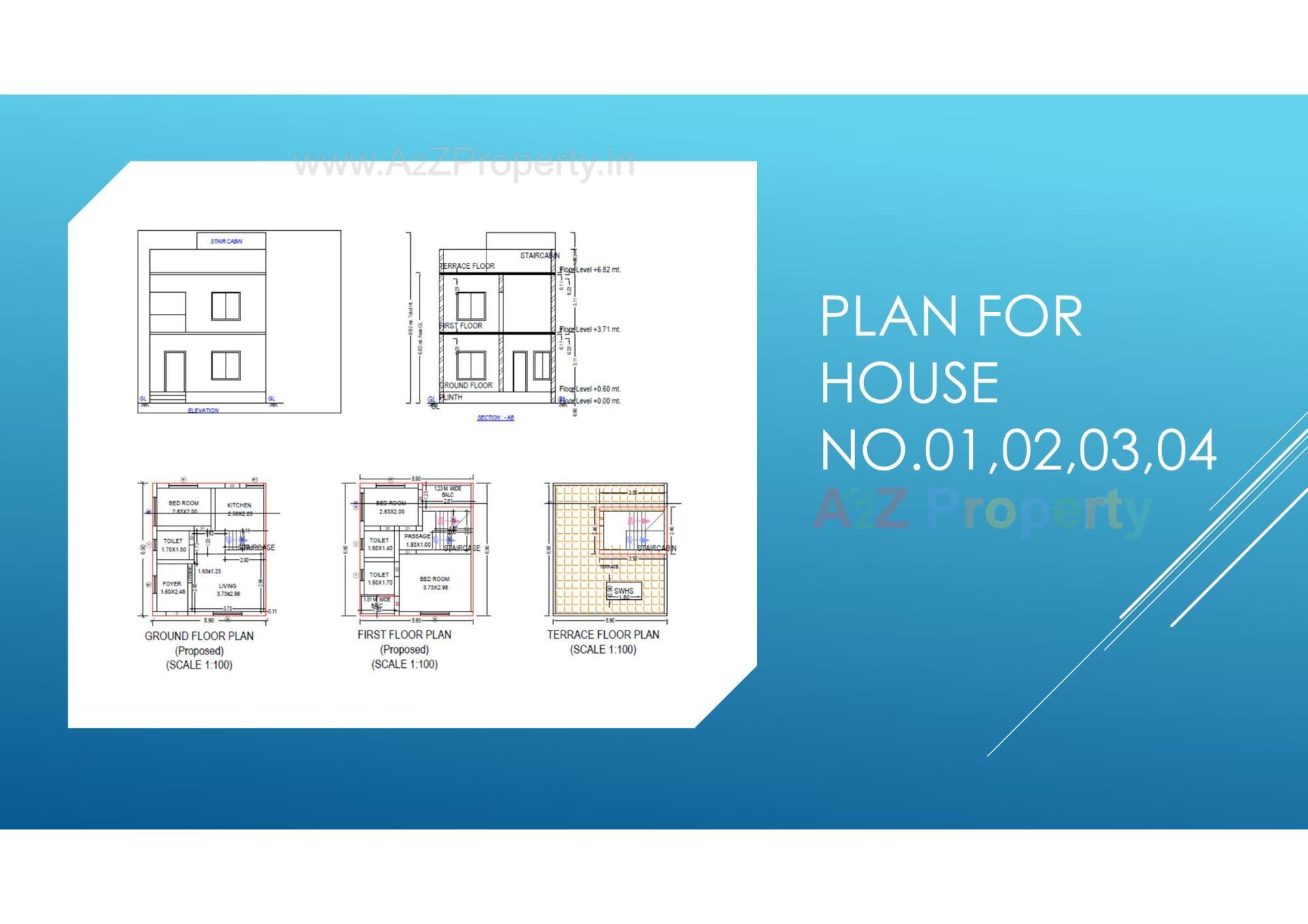 Layout of real estate project Herambh Elegance located at Bakrol, Anand, Gujarat