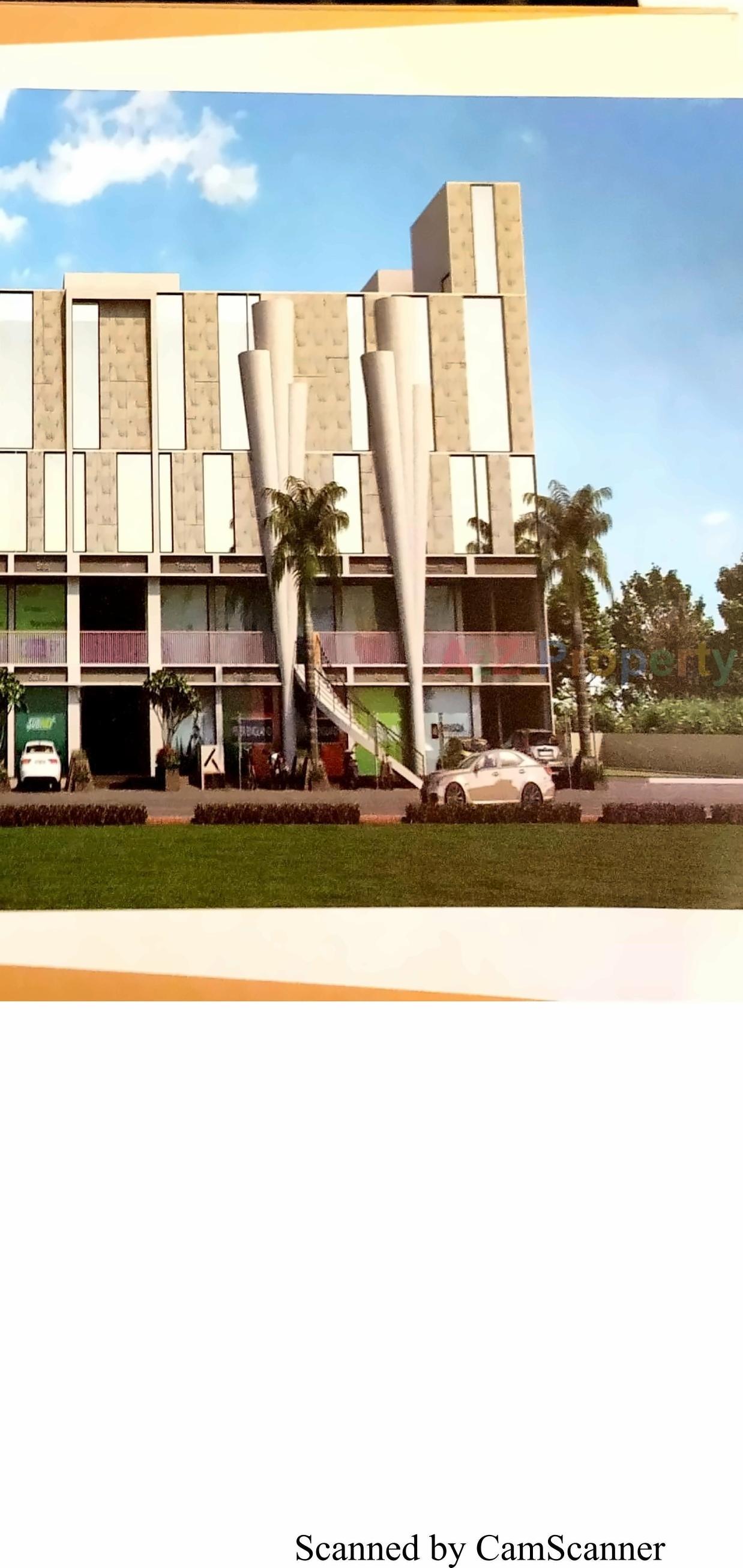 3D Elevation of real estate project Krishna Complex located at Khambhat, Anand, Gujarat