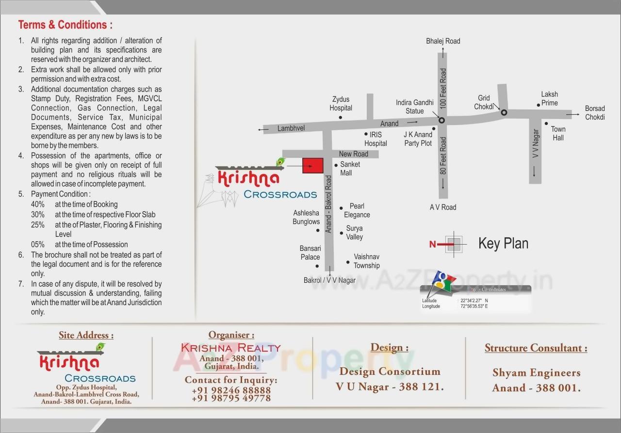  of real estate project Krishna Cross Roads located at Bakrol, Anand, Gujarat
