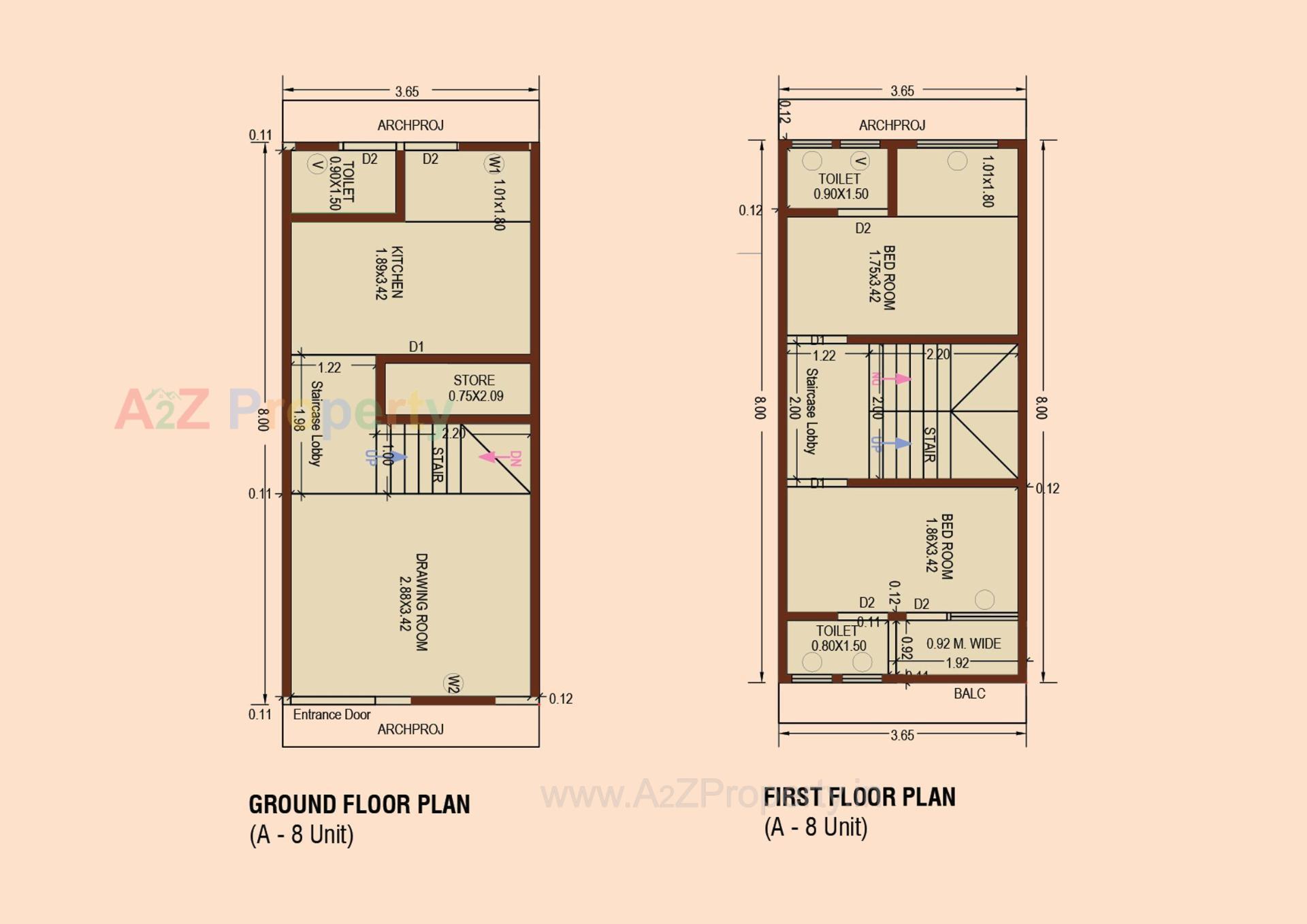 Layout of real estate project Krupalu Town Houses located at Karamsad, Anand, Gujarat
