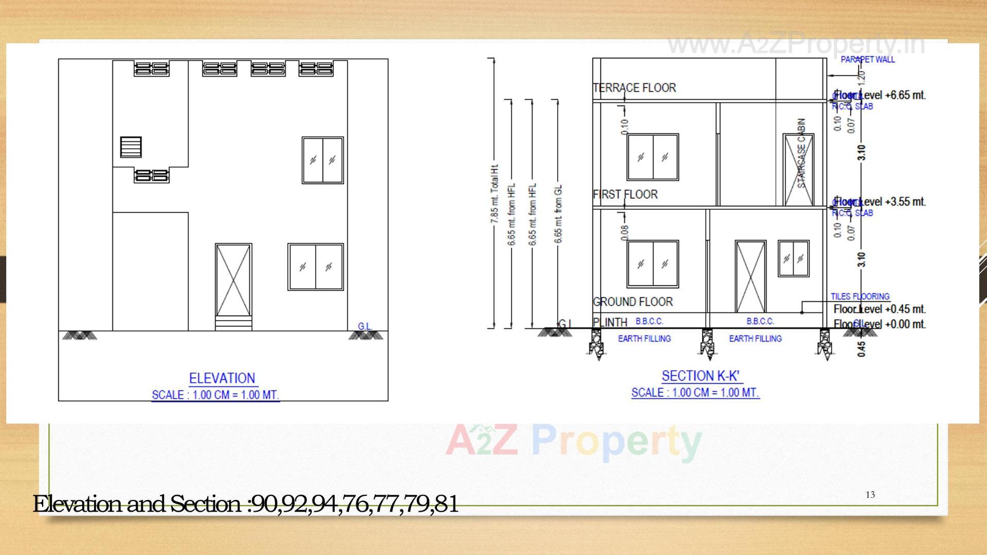 Layout of real estate project Laksh Neelakash located at Karamsad, Anand, Gujarat