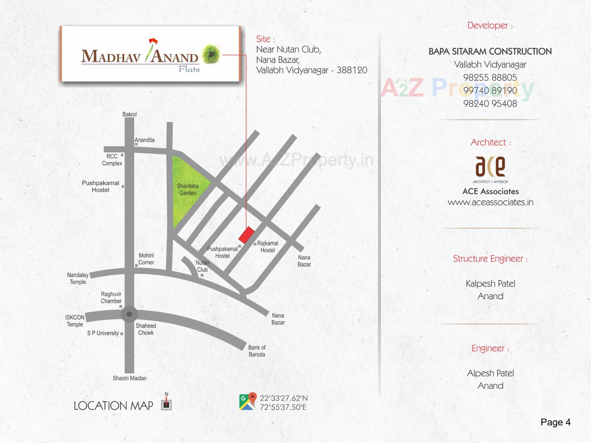  of real estate project Madhav Anand Flats located at Vallabh-vidhyanagar, Anand, Gujarat