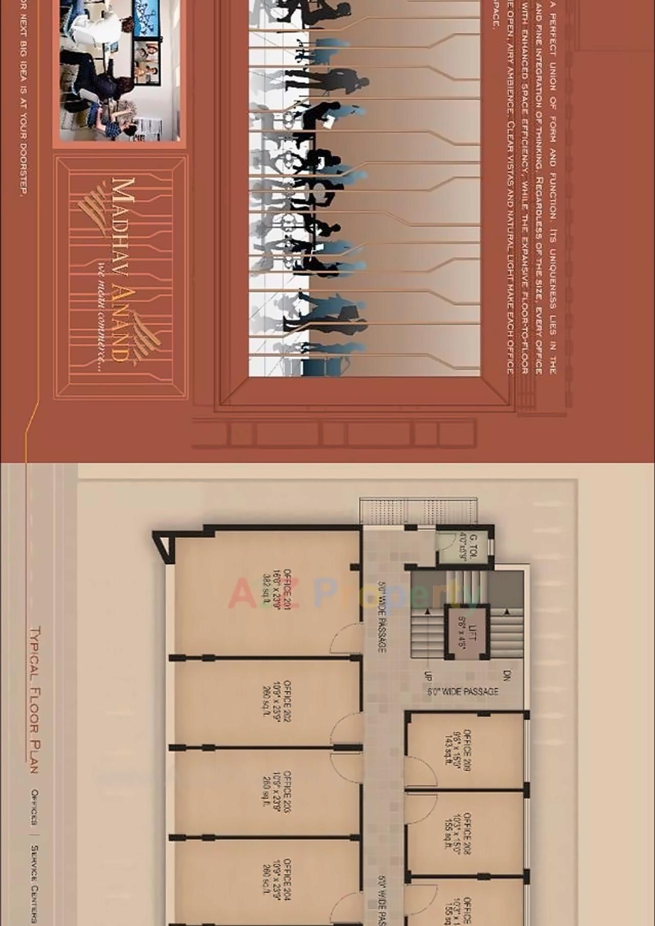 Layout of real estate project Madhav Anand located at Vallabh-vidhyanagar, Anand, Gujarat