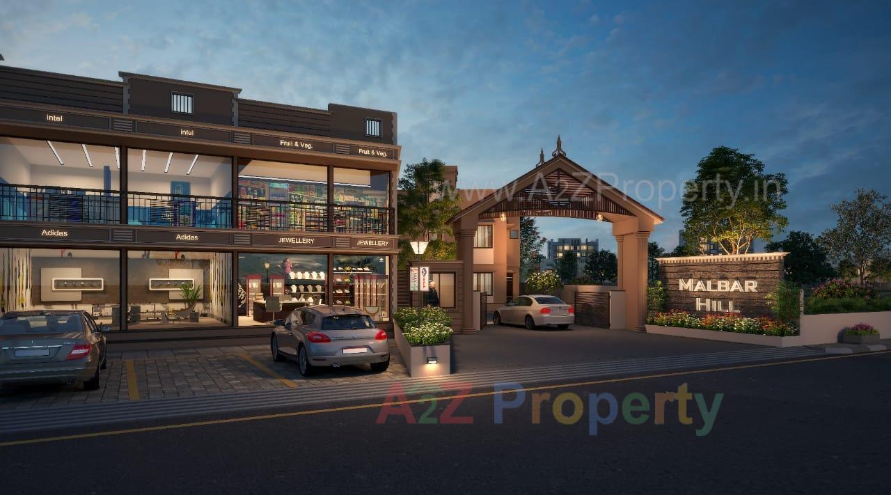 3D Elevation of real estate project Malbar Hill   Arcade located at Bakrol, Anand, Gujarat
