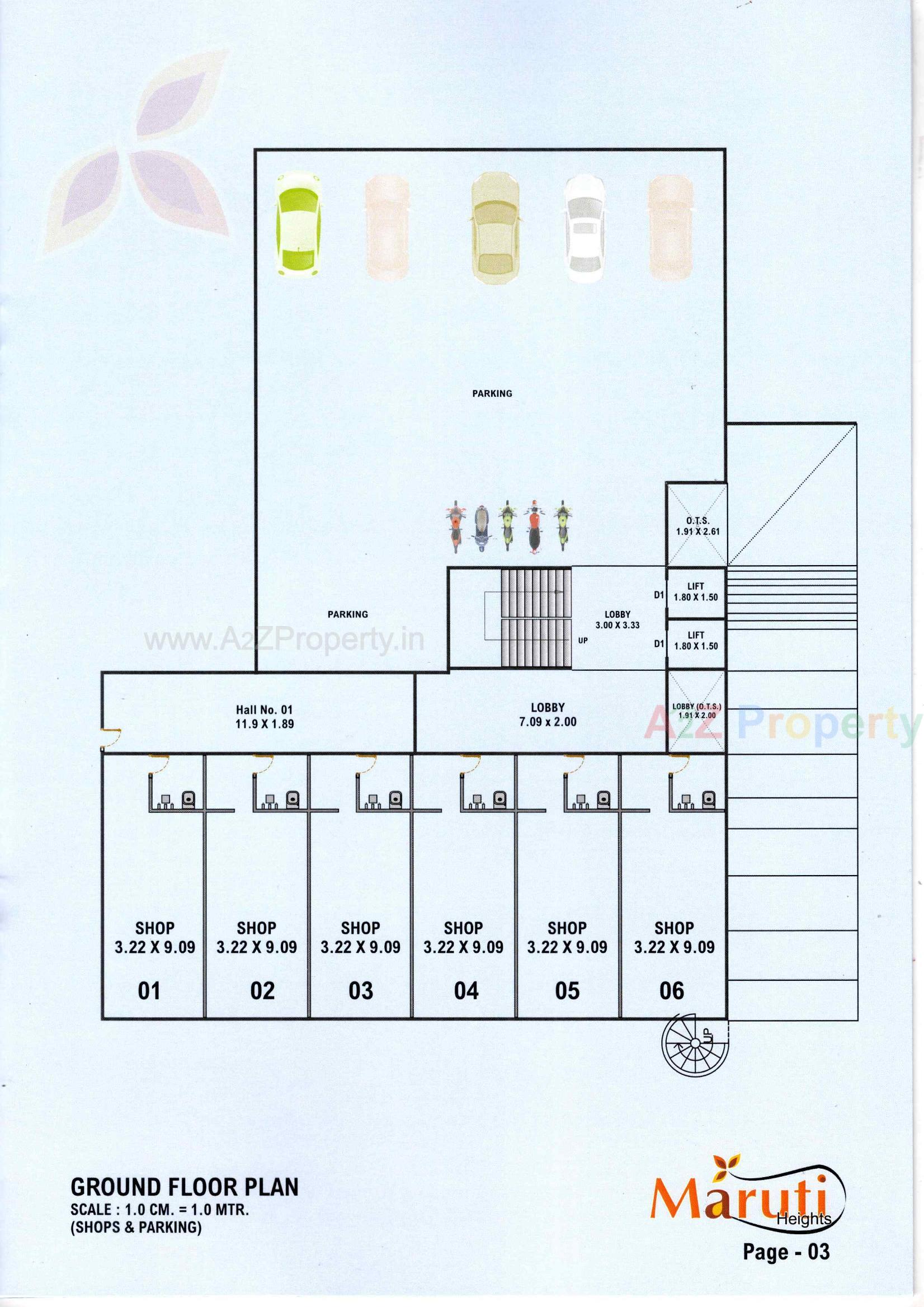 Layout of real estate project Maruti Heights located at Karamsad, Anand, Gujarat