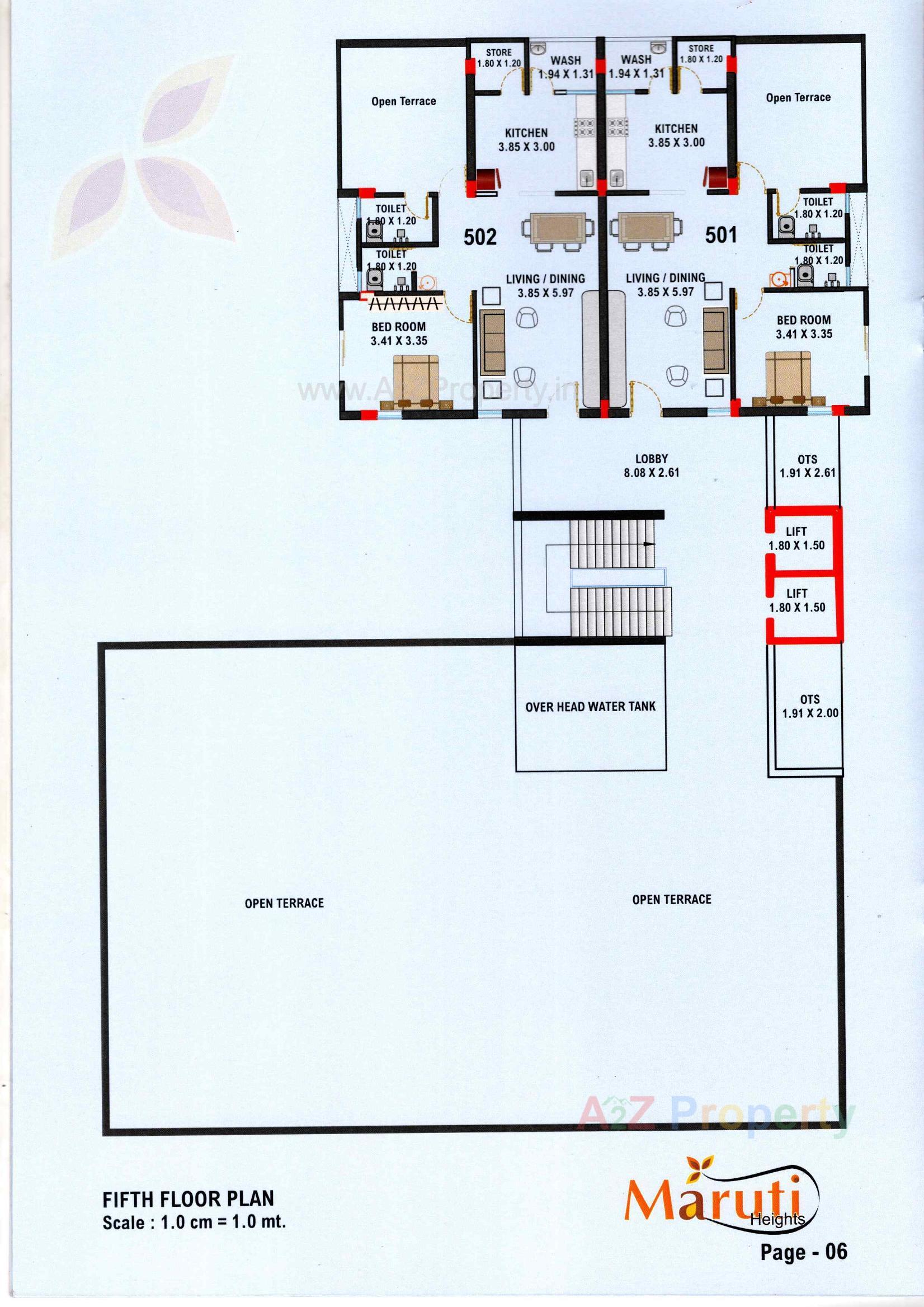 Layout of real estate project Maruti Heights located at Karamsad, Anand, Gujarat