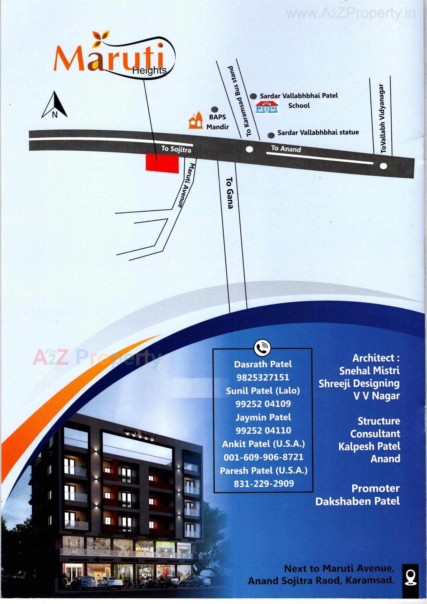  of real estate project Maruti Heights located at Karamsad, Anand, Gujarat