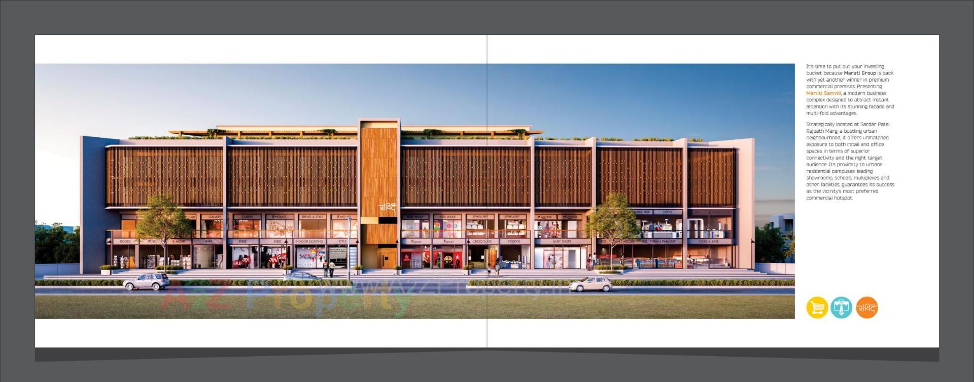 3D Elevation of real estate project Maruti Samvid located at Anand, Anand, Gujarat