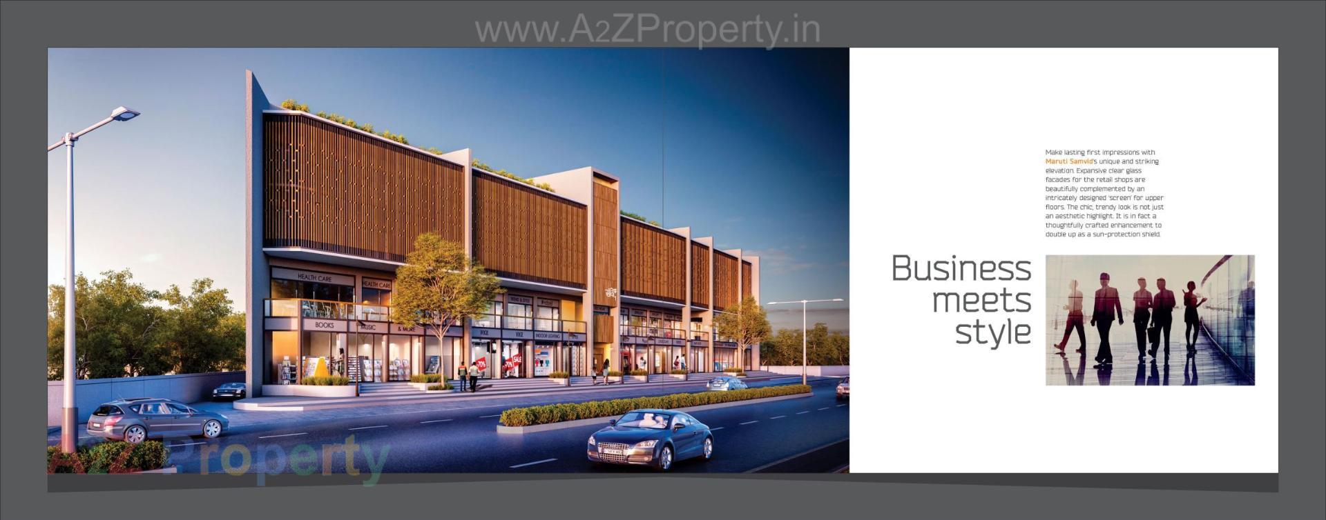 3D Elevation of real estate project Maruti Samvid located at Anand, Anand, Gujarat