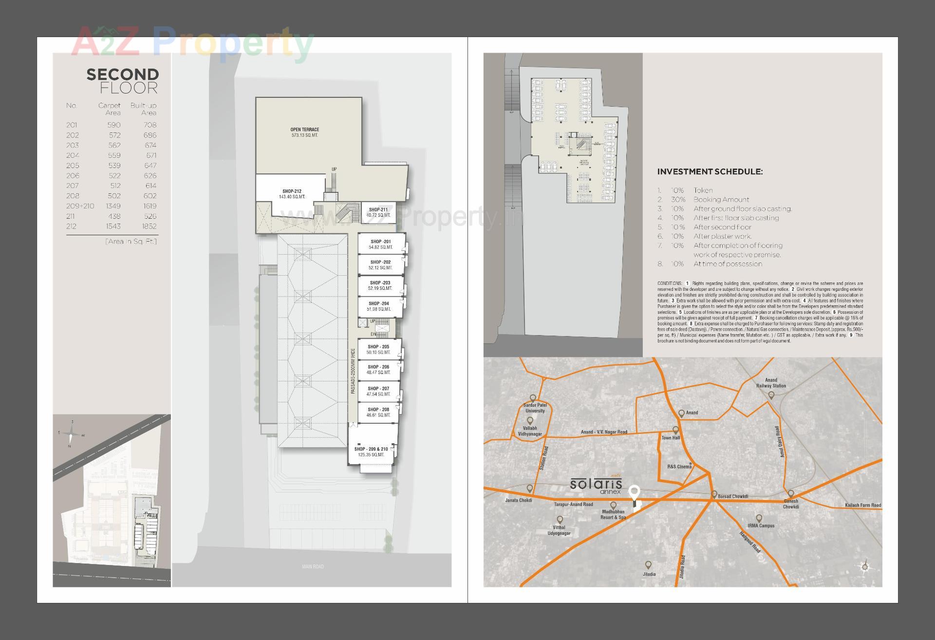 Layout of real estate project Maruti Solaris Annex located at Anand, Anand, Gujarat