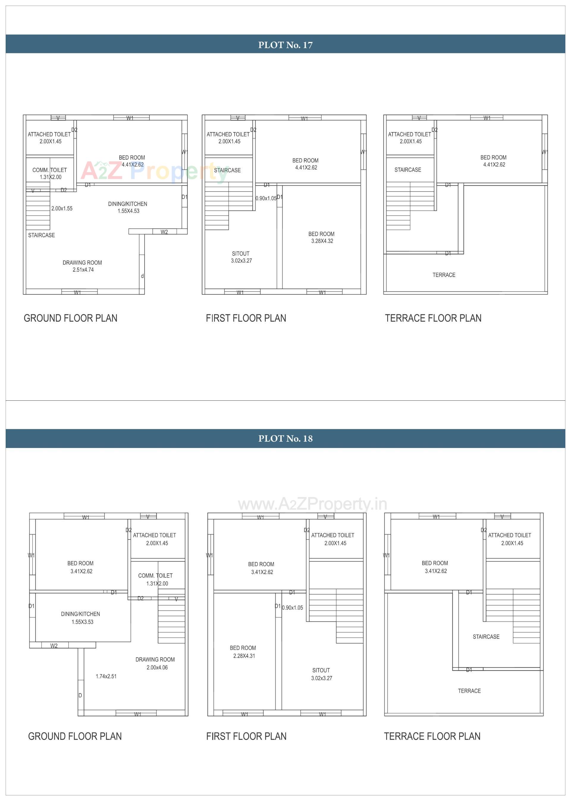 Layout of real estate project Nanddham Bungalows located at Bakrol, Anand, Gujarat