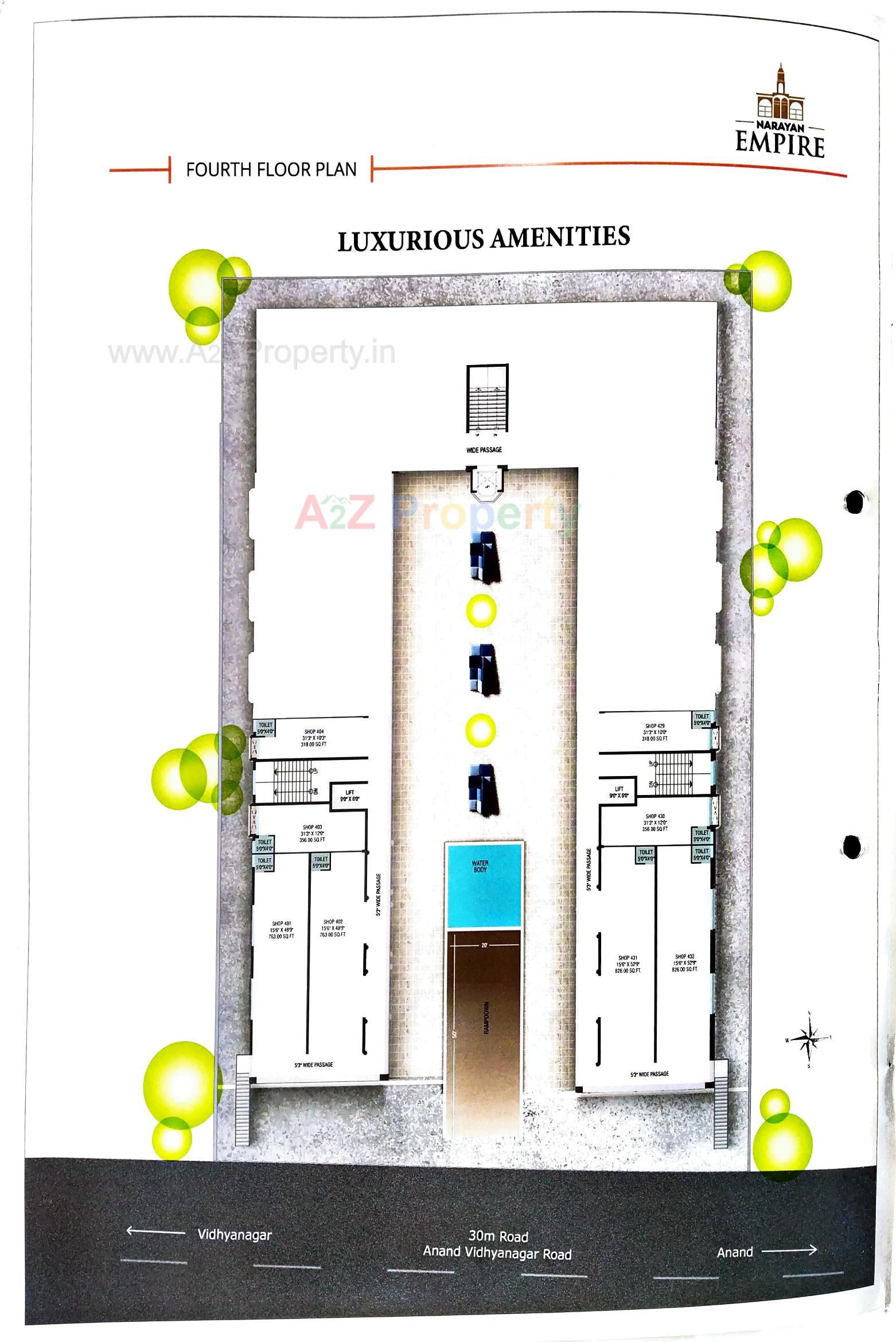 Layout of real estate project Narayan Empire located at Anand, Anand, Gujarat