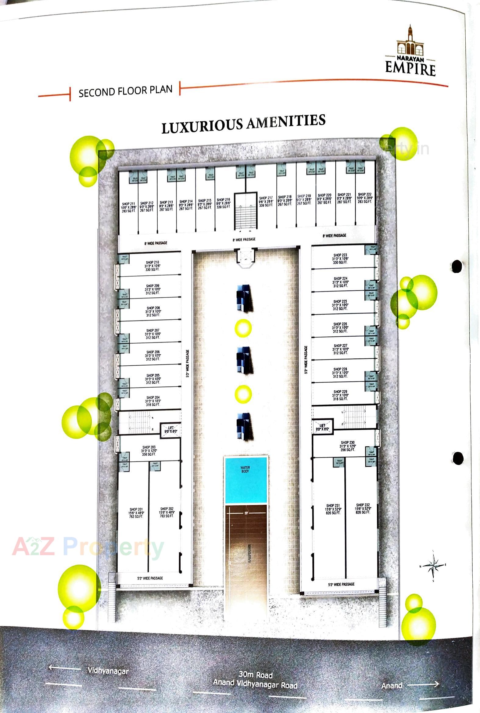 Layout of real estate project Narayan Empire located at Anand, Anand, Gujarat