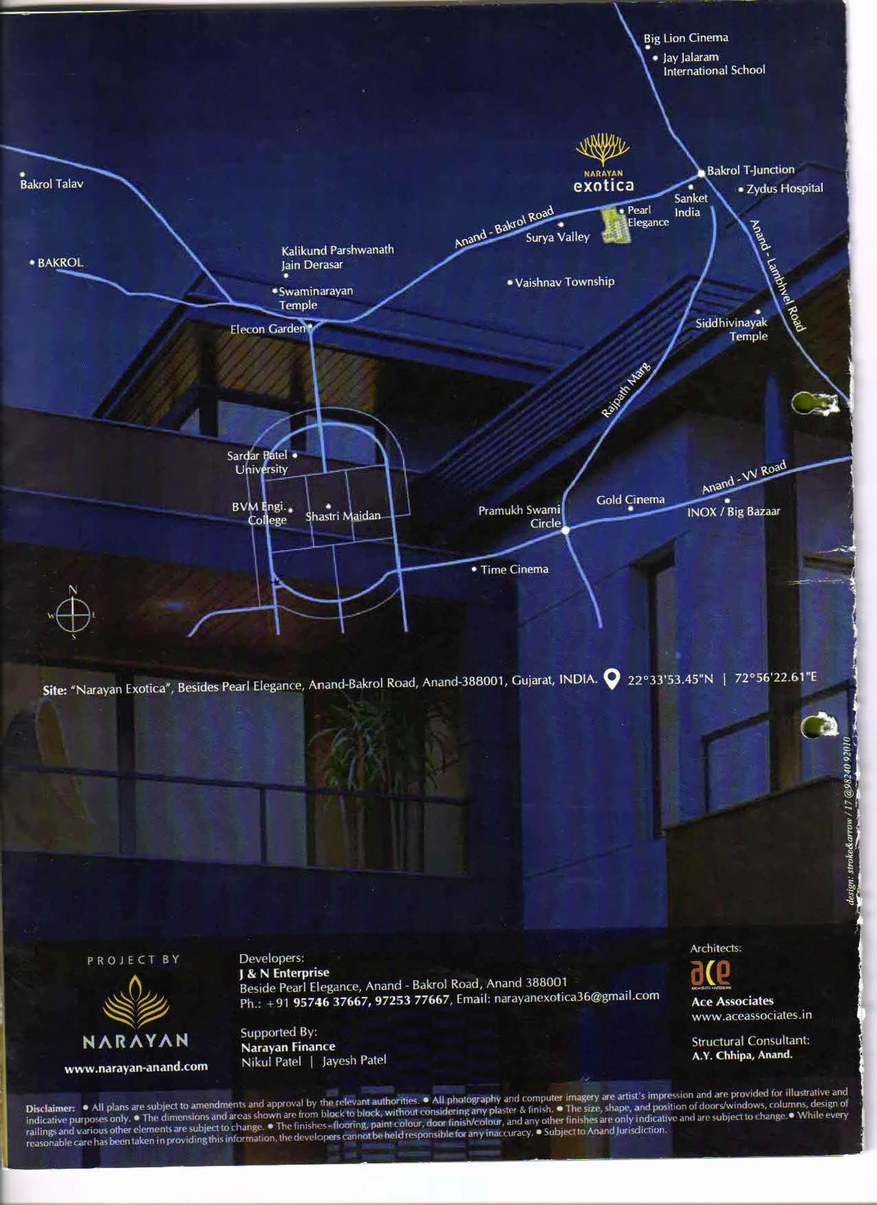  of real estate project Narayan Exotica located at Bakrol, Anand, Gujarat