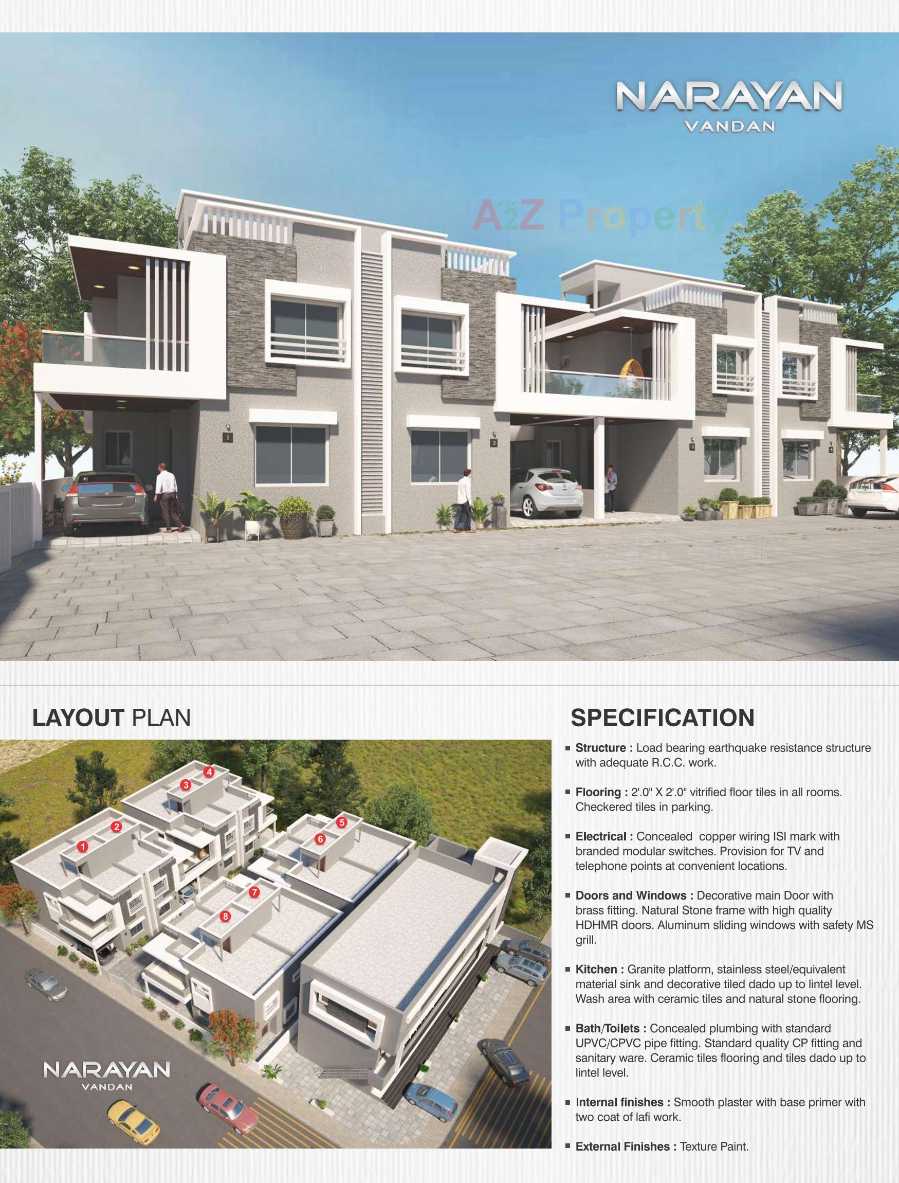 3D Elevation of real estate project Narayan Vandan located at Anand, Anand, Gujarat