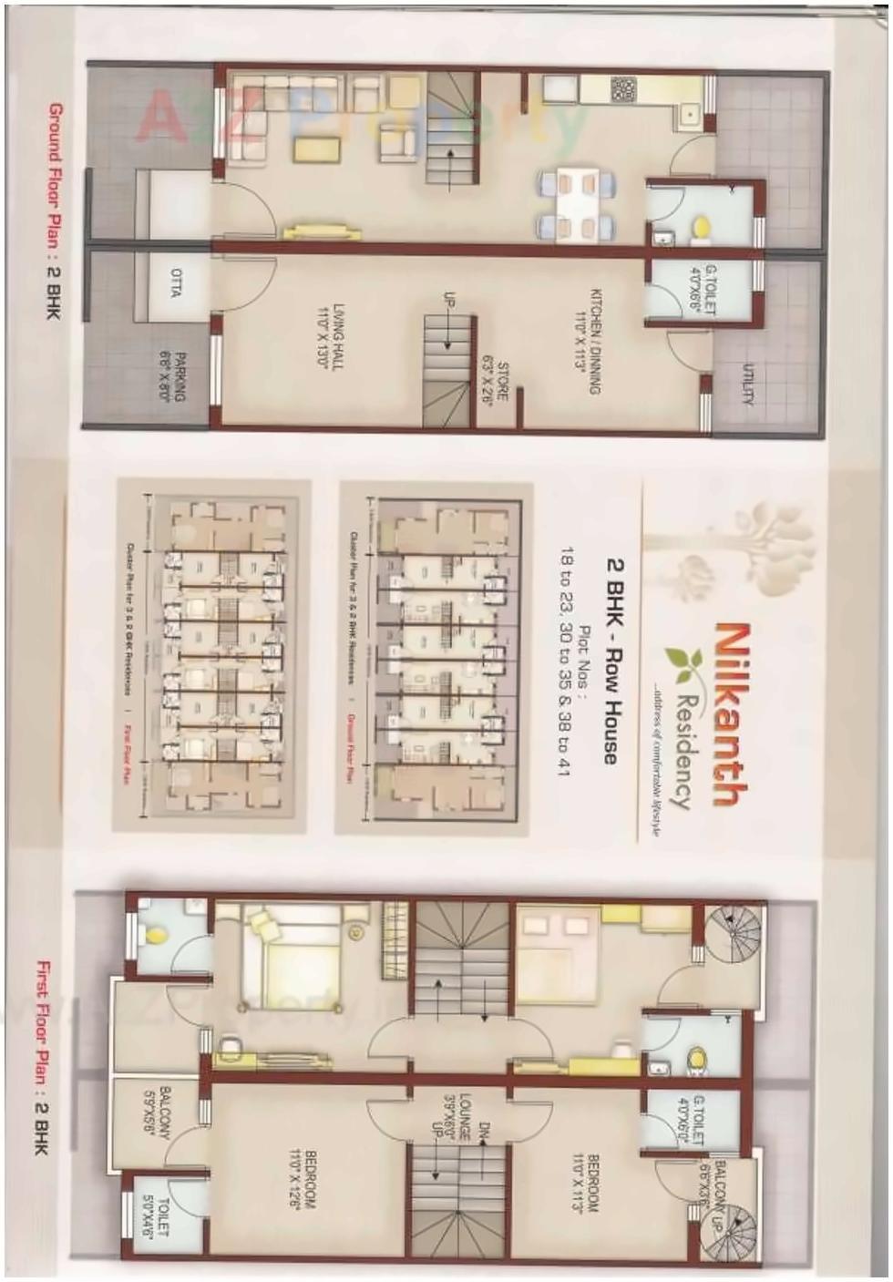 Layout of real estate project Nilkanth Residency located at Anand, Anand, Gujarat