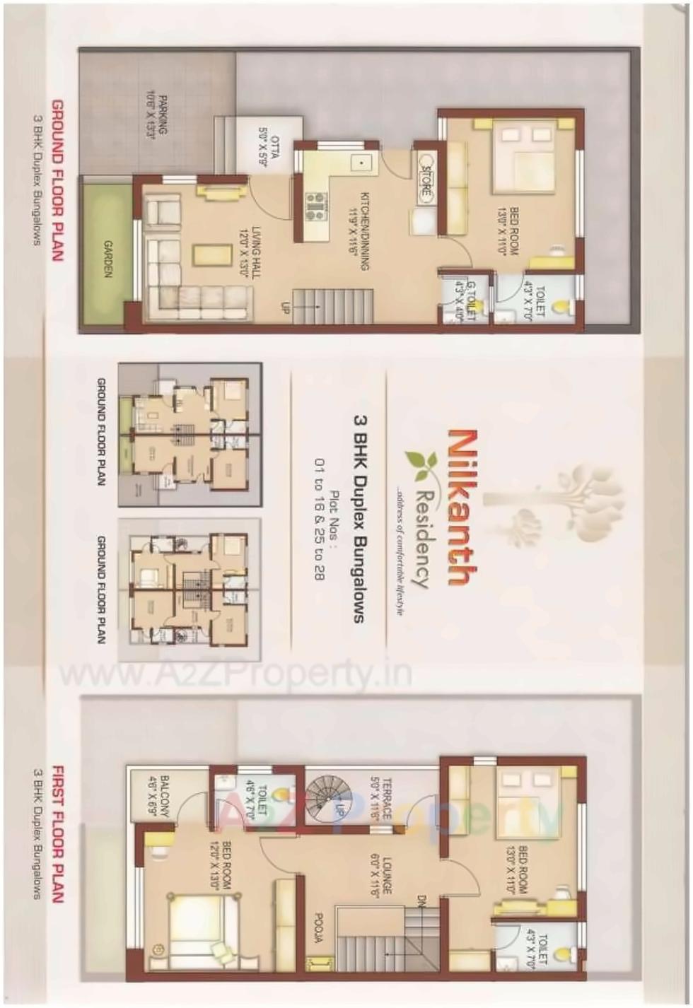 Layout of real estate project Nilkanth Residency located at Anand, Anand, Gujarat
