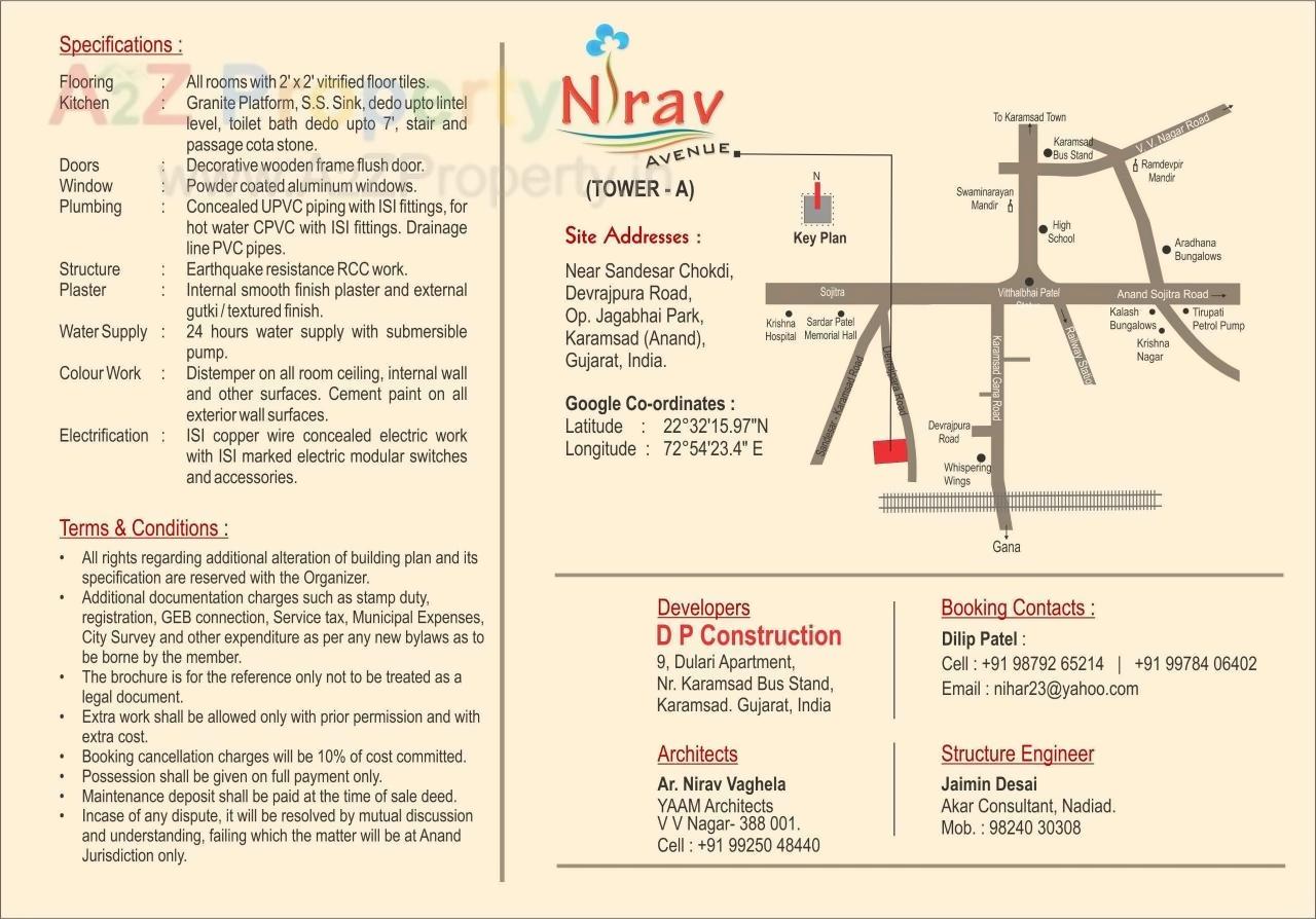  of real estate project Nirav Avenue located at Karamsad, Anand, Gujarat