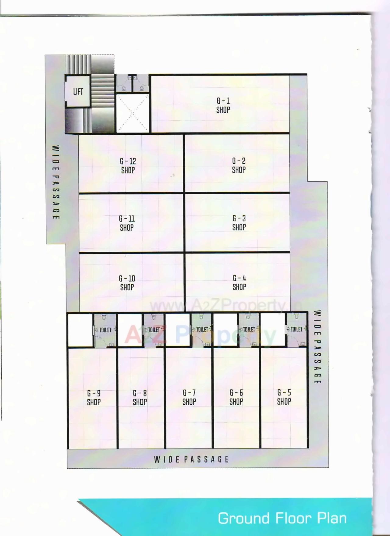 Layout of real estate project Om Arcade located at Anand, Anand, Gujarat