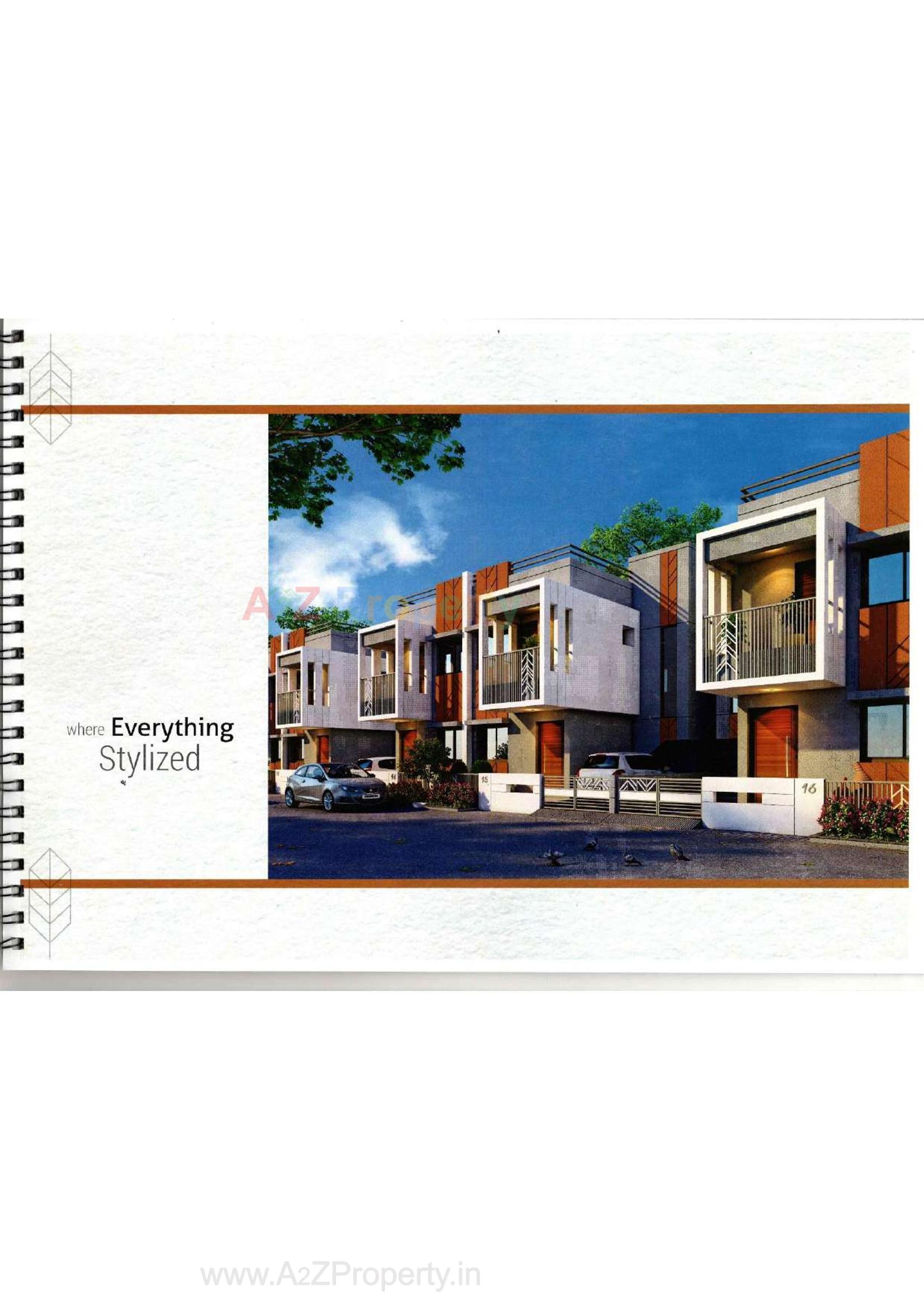 3D Elevation of real estate project Om Residency located at Anand, Anand, Gujarat