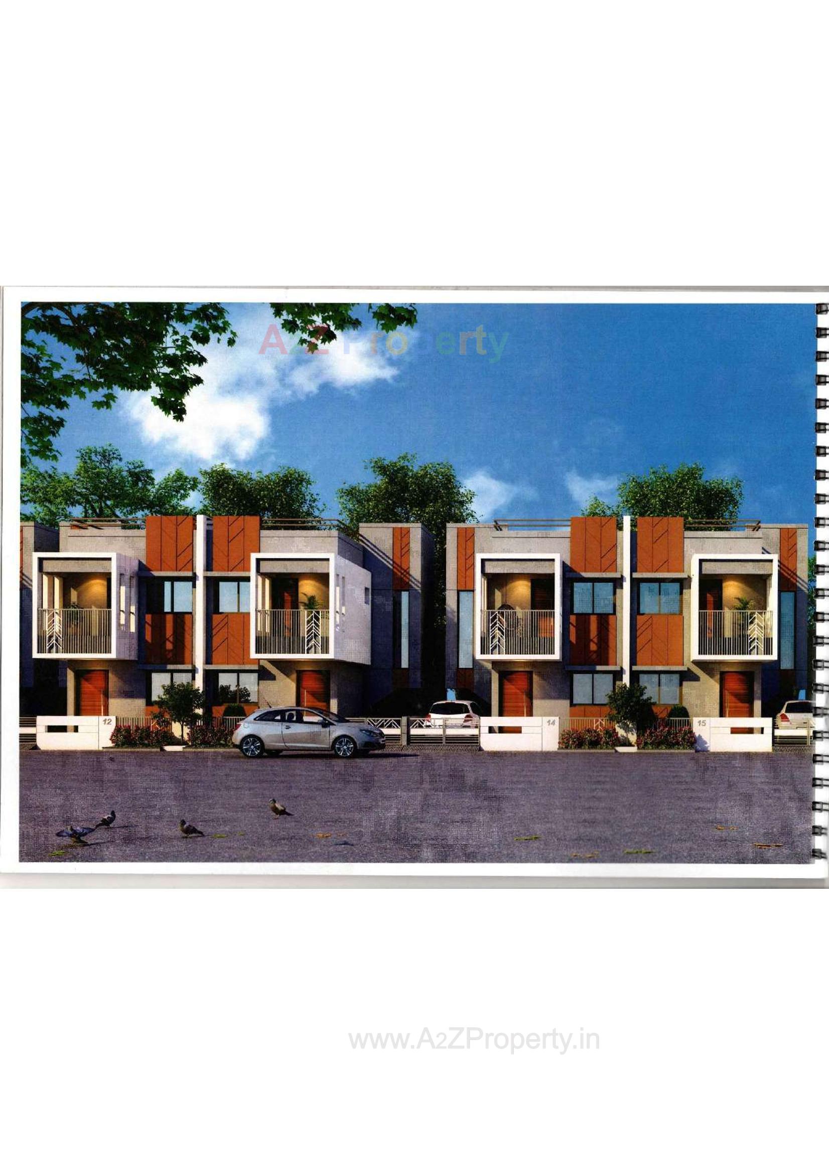 3D Elevation of real estate project Om Residency located at Anand, Anand, Gujarat