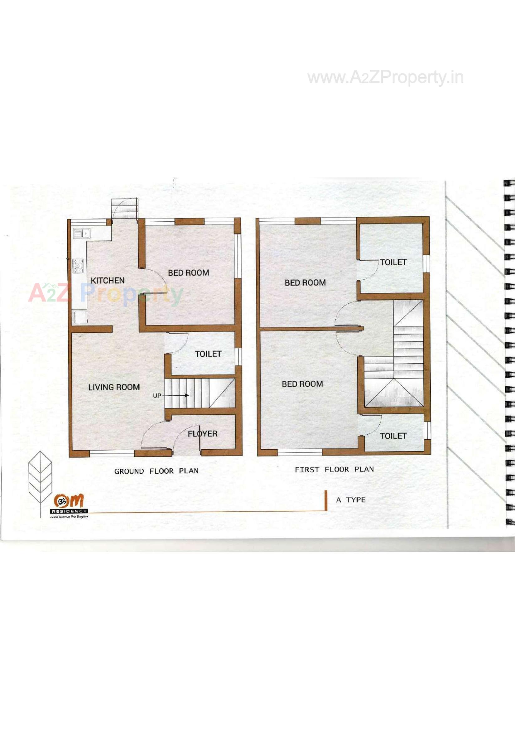 Layout of real estate project Om Residency located at Anand, Anand, Gujarat