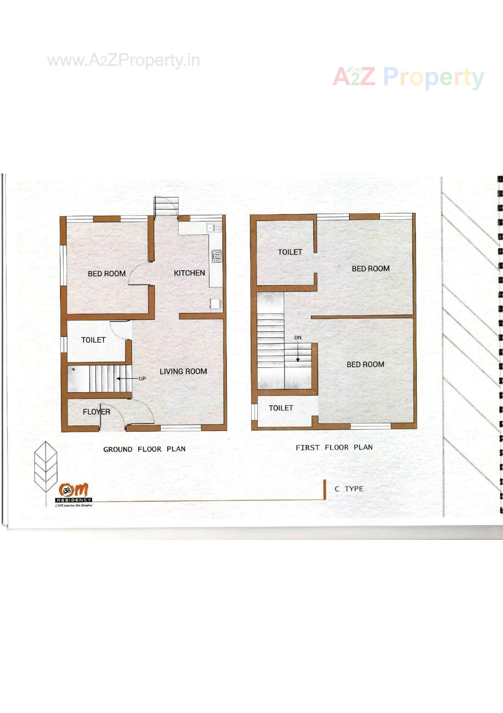 Layout of real estate project Om Residency located at Anand, Anand, Gujarat