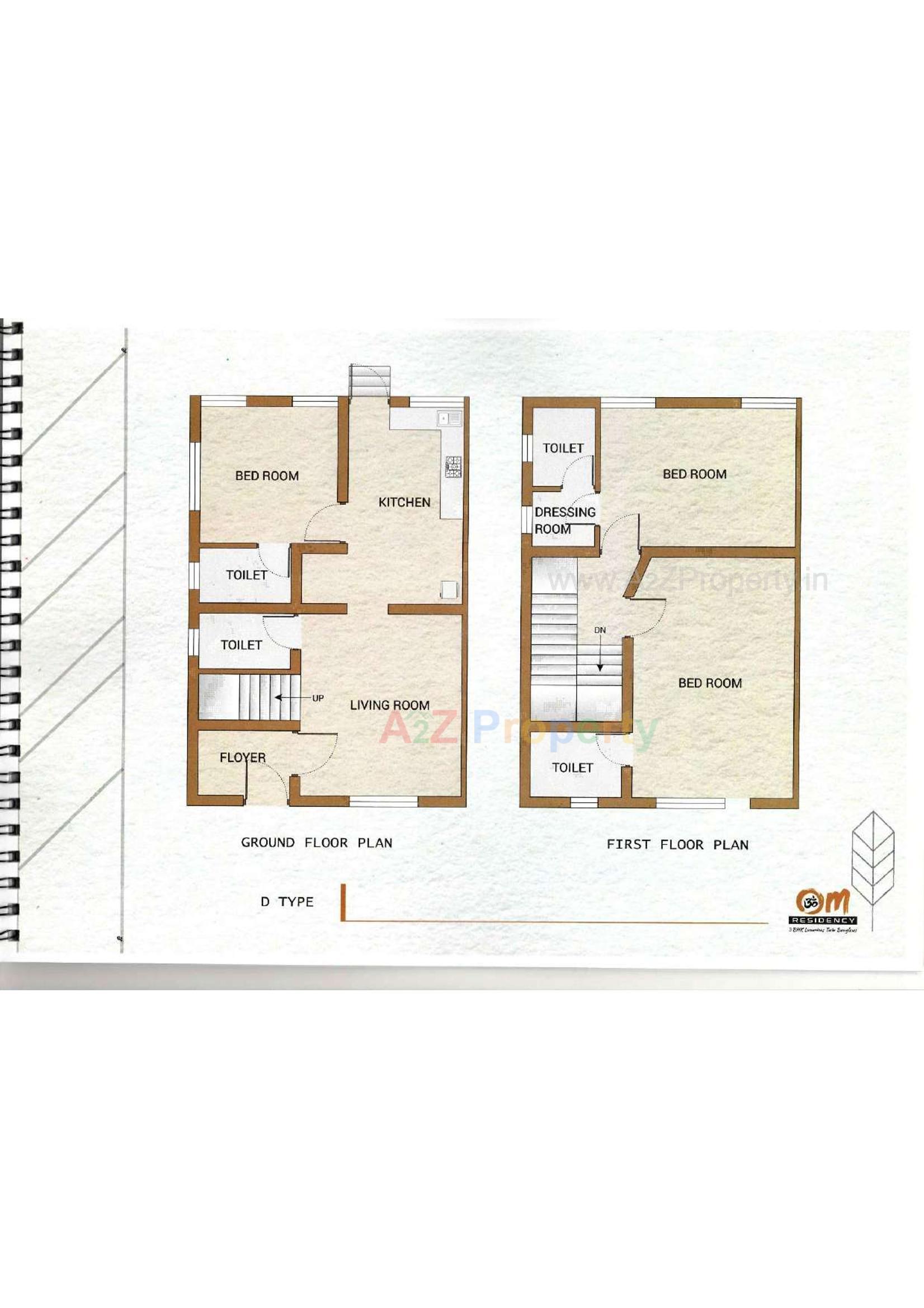 Layout of real estate project Om Residency located at Anand, Anand, Gujarat