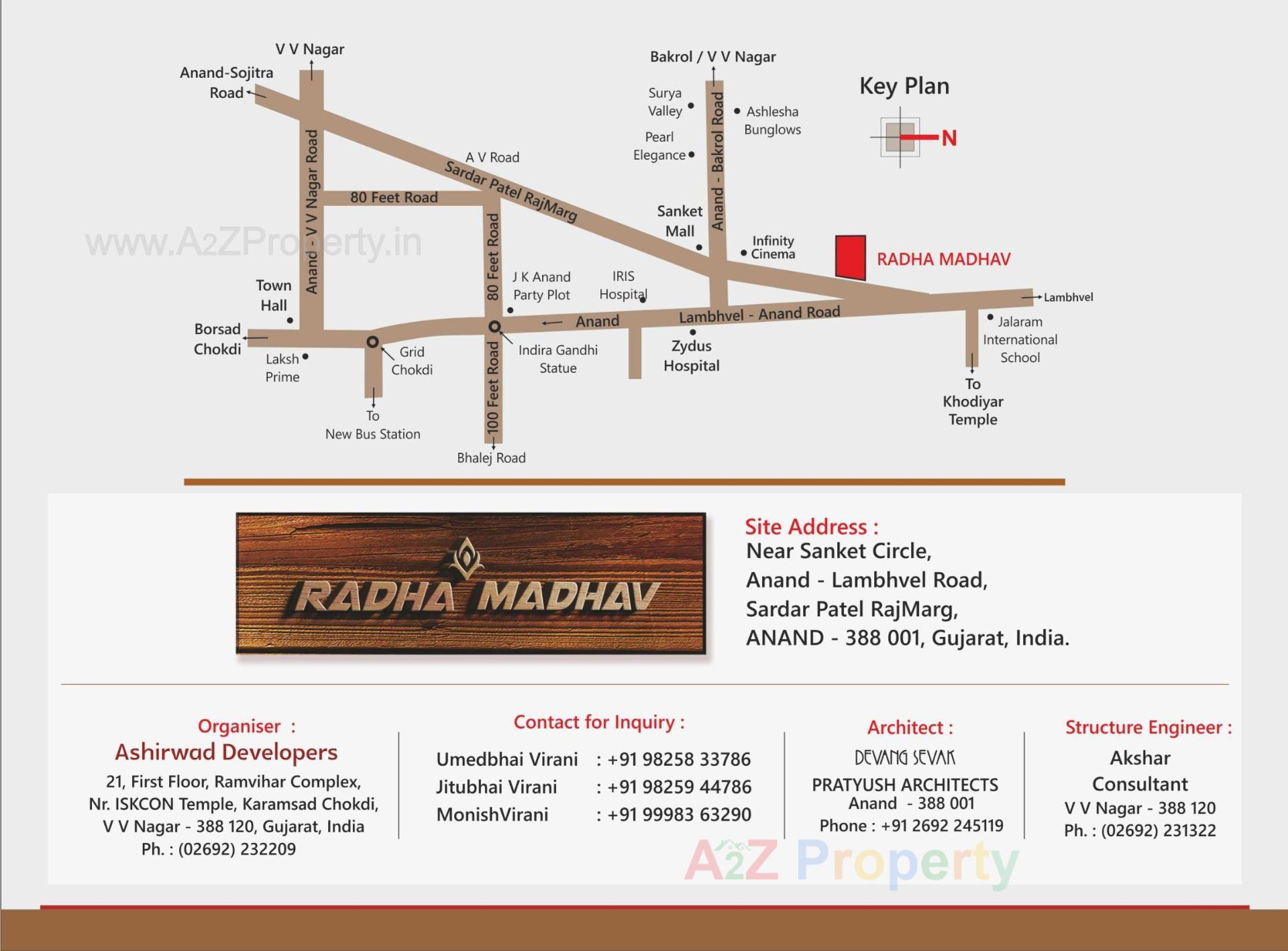  of real estate project Radha Madhav located at Bakrol, Anand, Gujarat